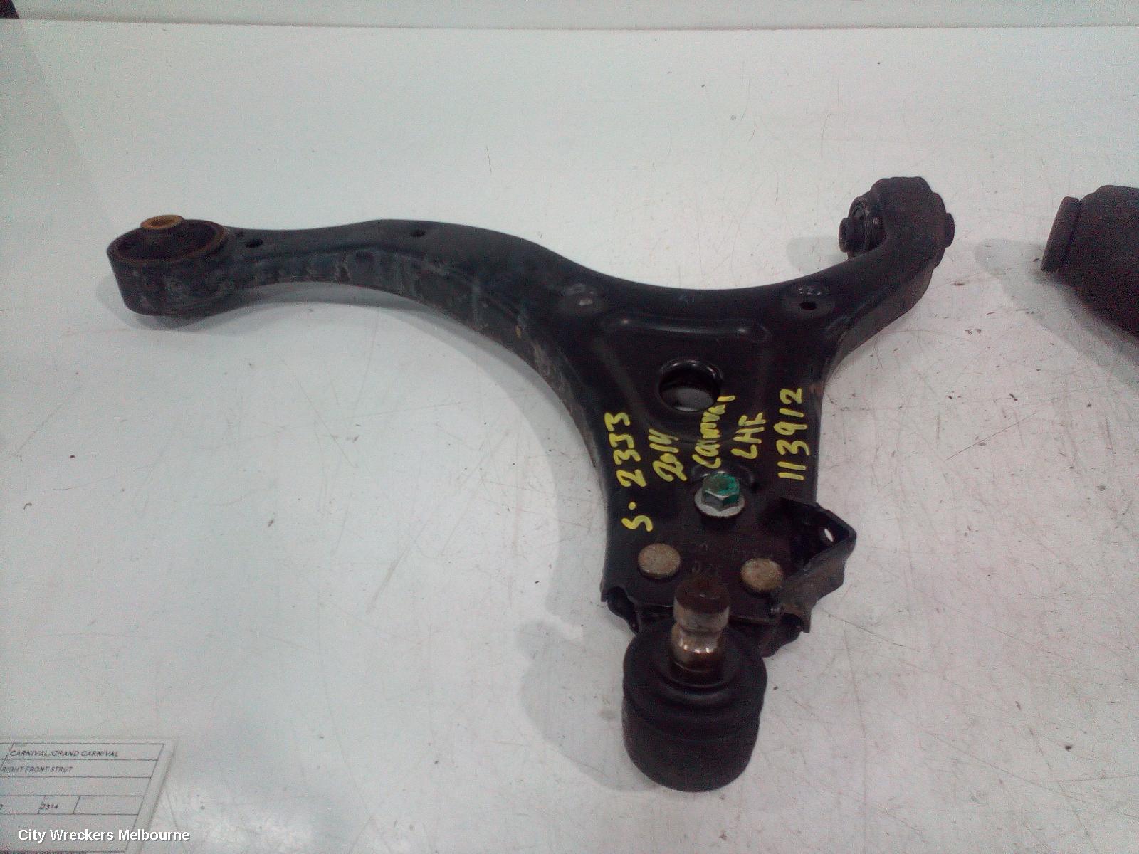KIA CARNIVAL/GRAND CARNIVAL LEFT FRONT LOWER CONTROL ARM, VQ, 01/2006 ONWARDS