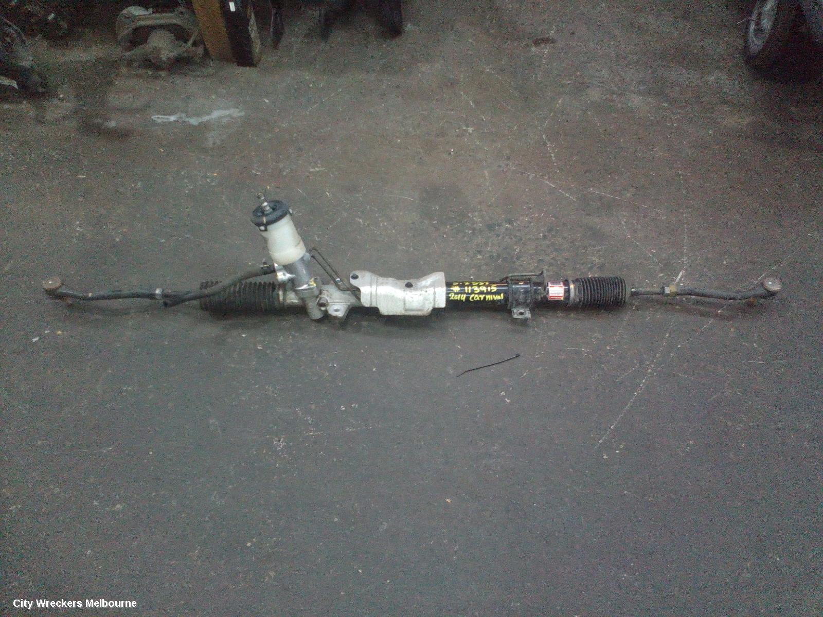 KIA CARNIVAL/GRAND CARNIVAL STEERING BOX/RACK, VQ, PETROL, 3.5, G6DC, 11/2012 - 12/2014
