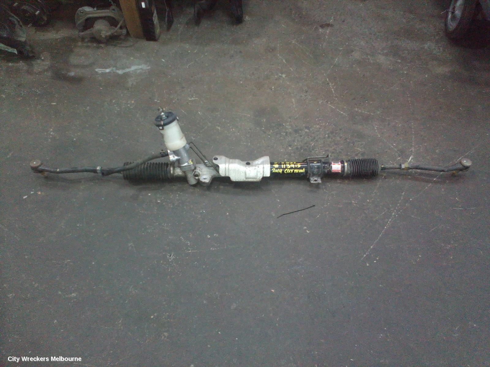 KIA CARNIVAL/GRAND CARNIVAL STEERING BOX/RACK, VQ, PETROL, 3.5, G6DC, 11/2012 - 12/2014