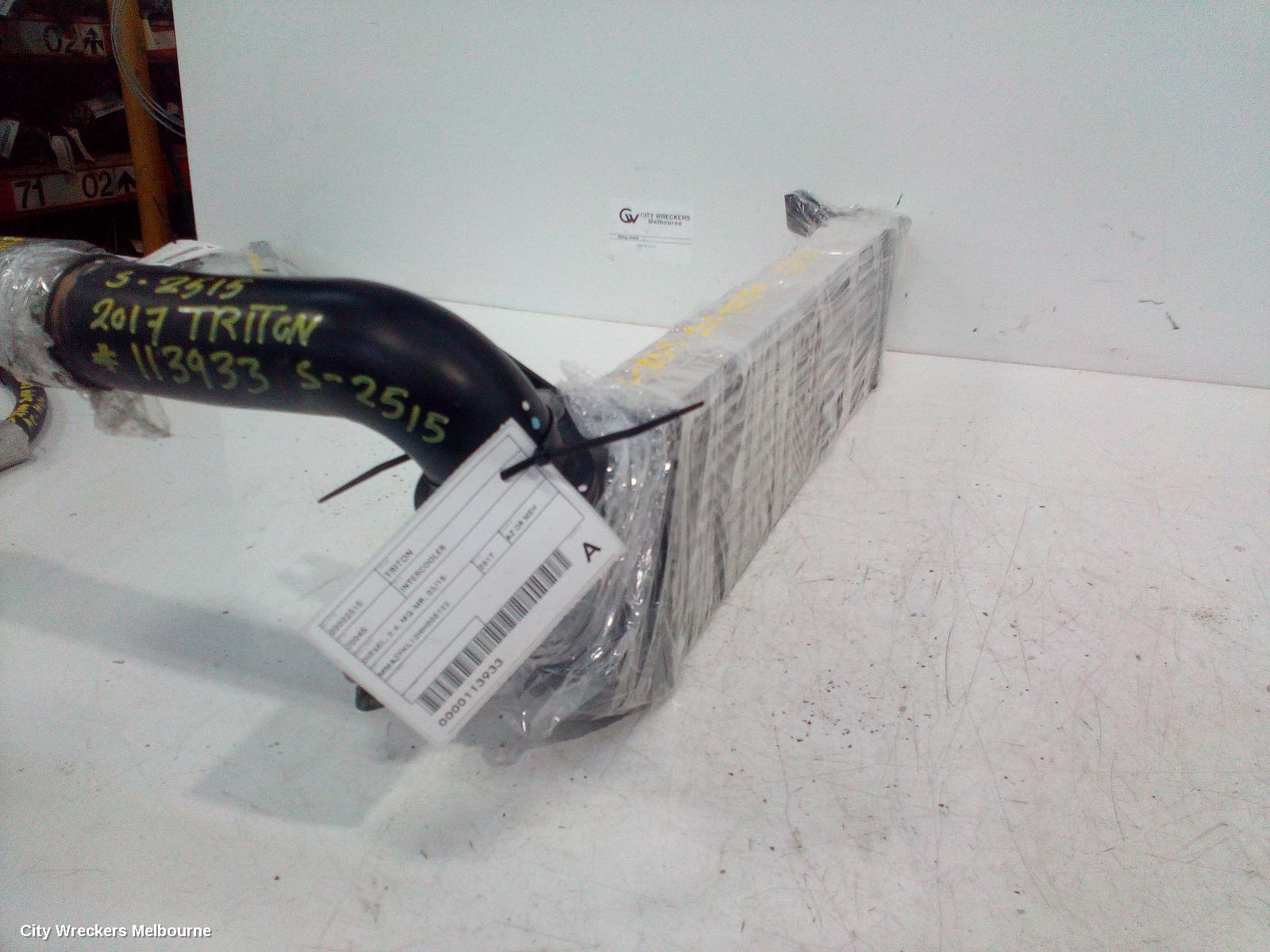 MITSUBISHI TRITON INTERCOOLER, DIESEL, 2.4, MQ-MR, 03/2015 - 10/2023