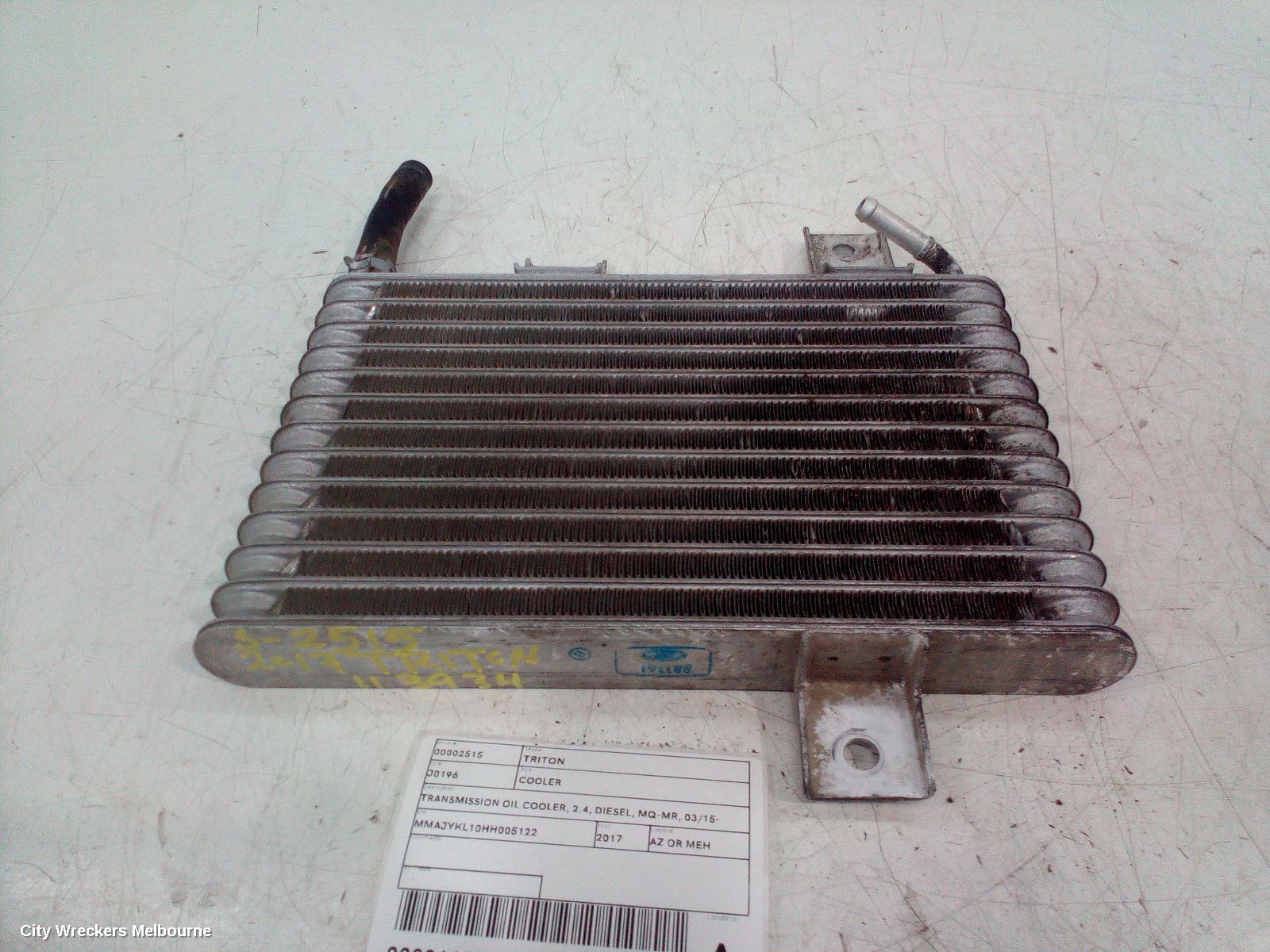 MITSUBISHI TRITON COOLER, TRANSMISSION OIL COOLER, 2.4, DIESEL, MQ-MR, 03/2015 ONWARDS