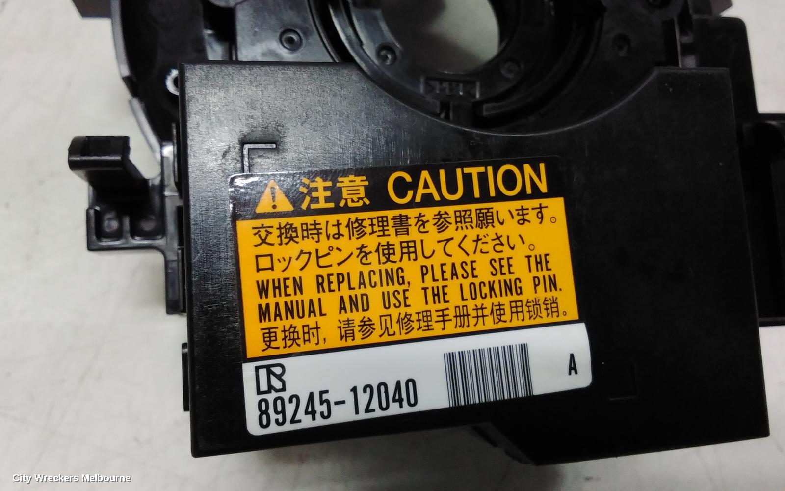 TOYOTA RAV4 AIRBAG MODULE/SENSOR, CLOCKSPRING, XA40, 12/2012 - 12/2018