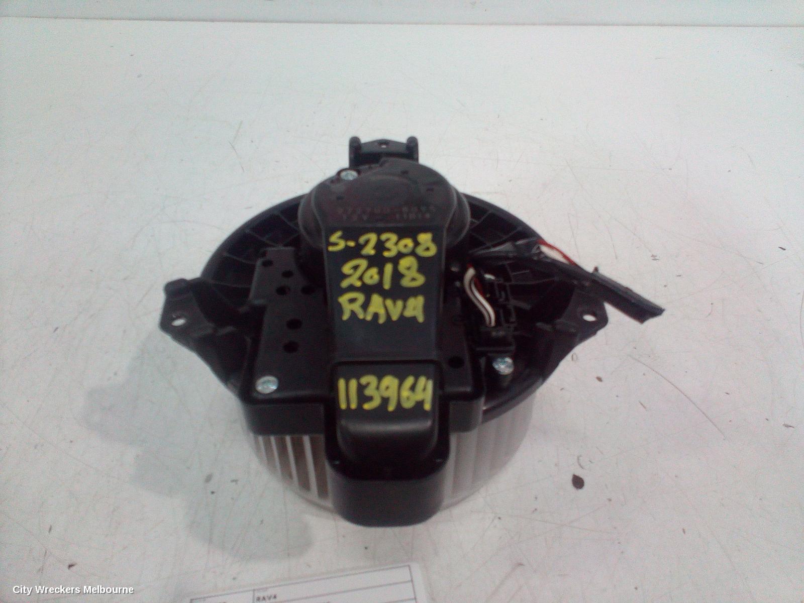 TOYOTA RAV4 HEATER FAN MOTOR, XA40, NON CLIMATE CONTROL TYPE, 2 PIN, 12/2012 - 12/2018