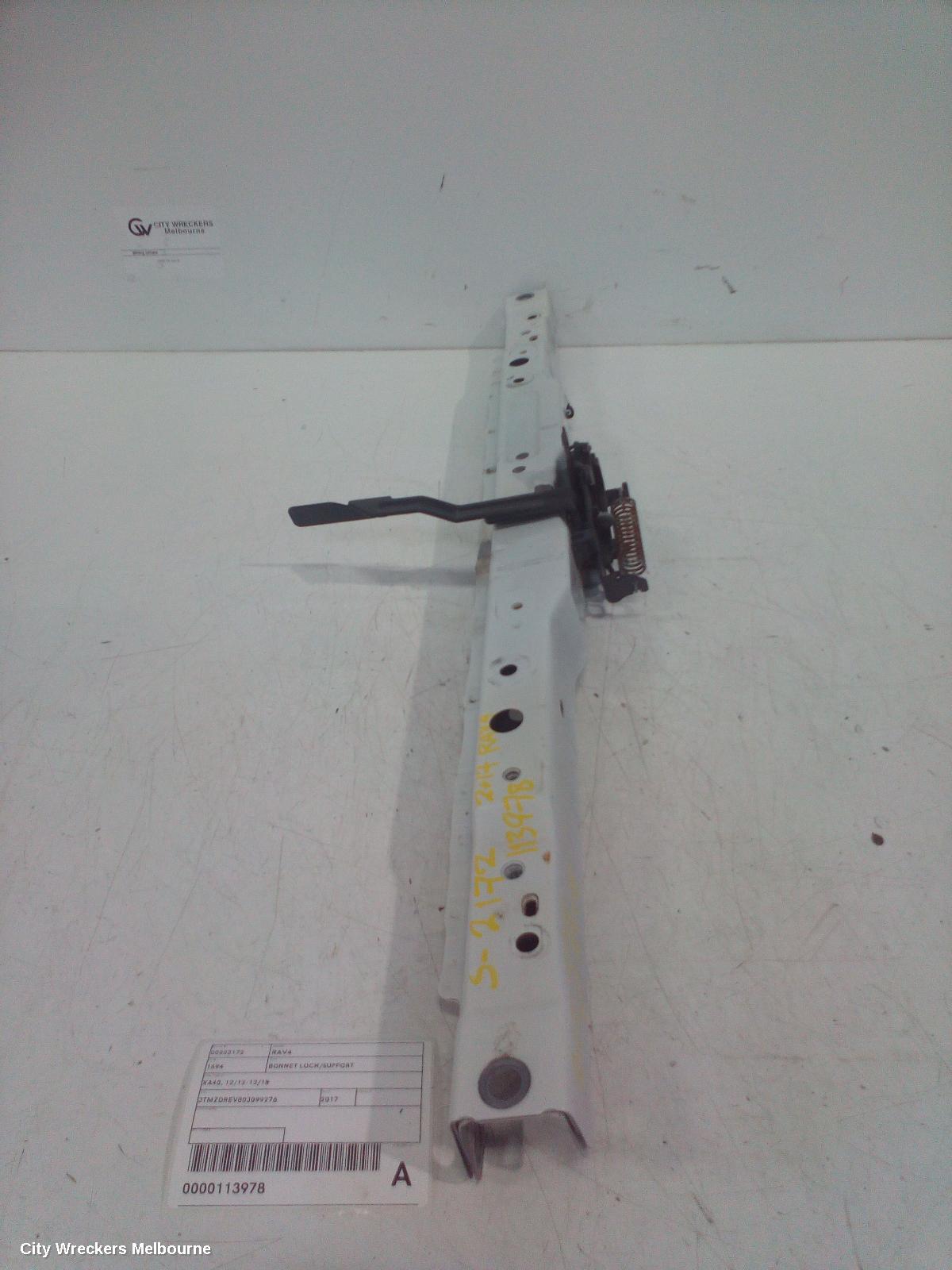 TOYOTA RAV4 BONNET LOCK/SUPPORT, XA40, 12/2012 - 12/2018