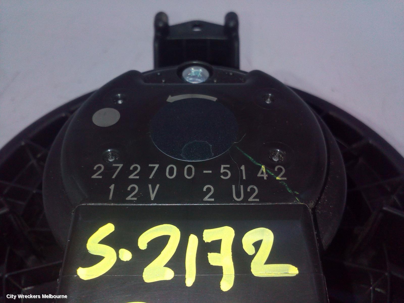 TOYOTA RAV4 HEATER FAN MOTOR, XA40, NON CLIMATE CONTROL TYPE, 2 PIN, 12/2012 - 12/2018