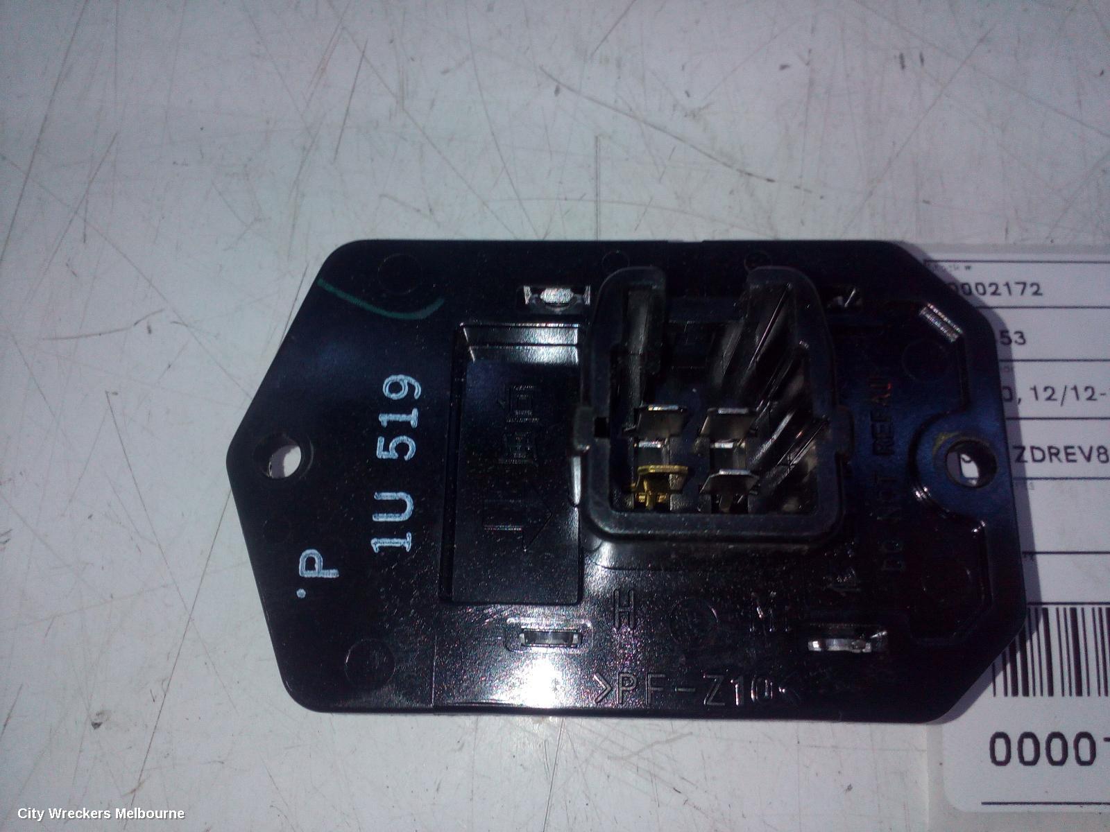 TOYOTA RAV4 FAN SPEED RESISTOR, XA40, 12/2012 - 12/2018