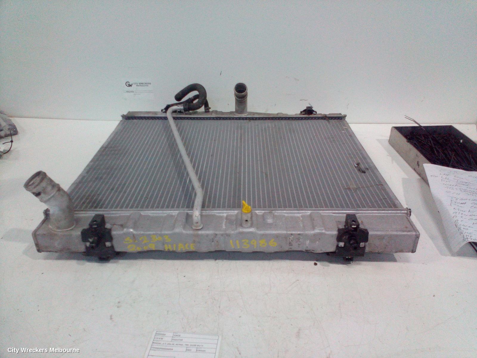 TOYOTA HIACE RADIATOR, MANUAL, 2.7, 2TR-FE, PETROL, TRH, 03/2005 - 04/2019