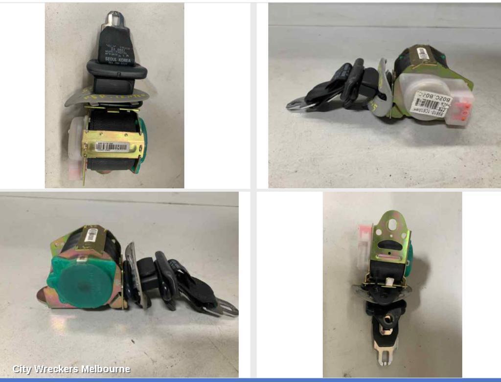 HYUNDAI GETZ SEATBELT/STALK, CENTRE REAR, SEAT BELT ONLY, TB, 5DR HATCH, LAP TYPE, 09/2002 - 09/2005