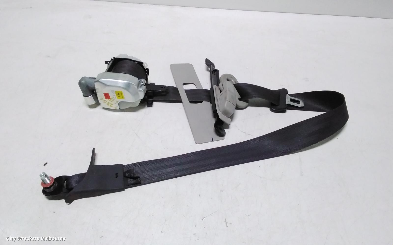 RENAULT KALEOS SEATBELT/STALK, LH FRONT, SEAT BELT ONLY, H45, 09/2008 - 04/2016