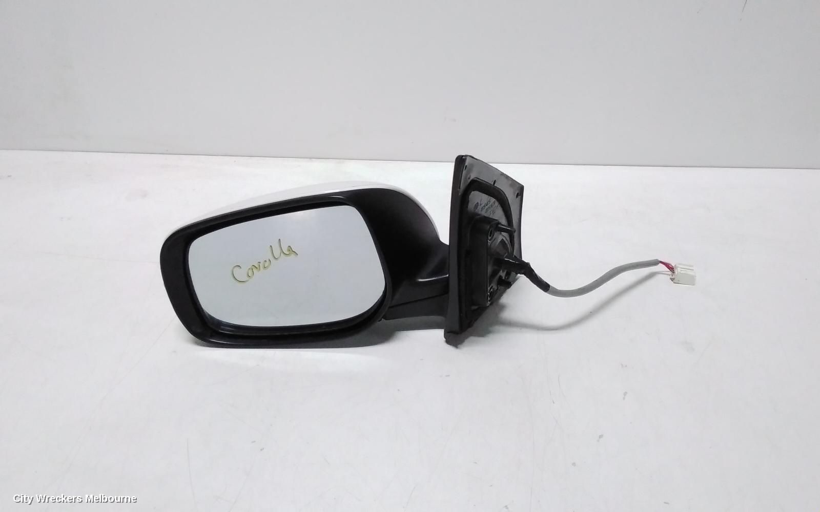 TOYOTA COROLLA LEFT DOOR MIRROR, ZRE152/20153R, SEDAN, W/ FLASHER LAMP, 03/2010 - 12/2013