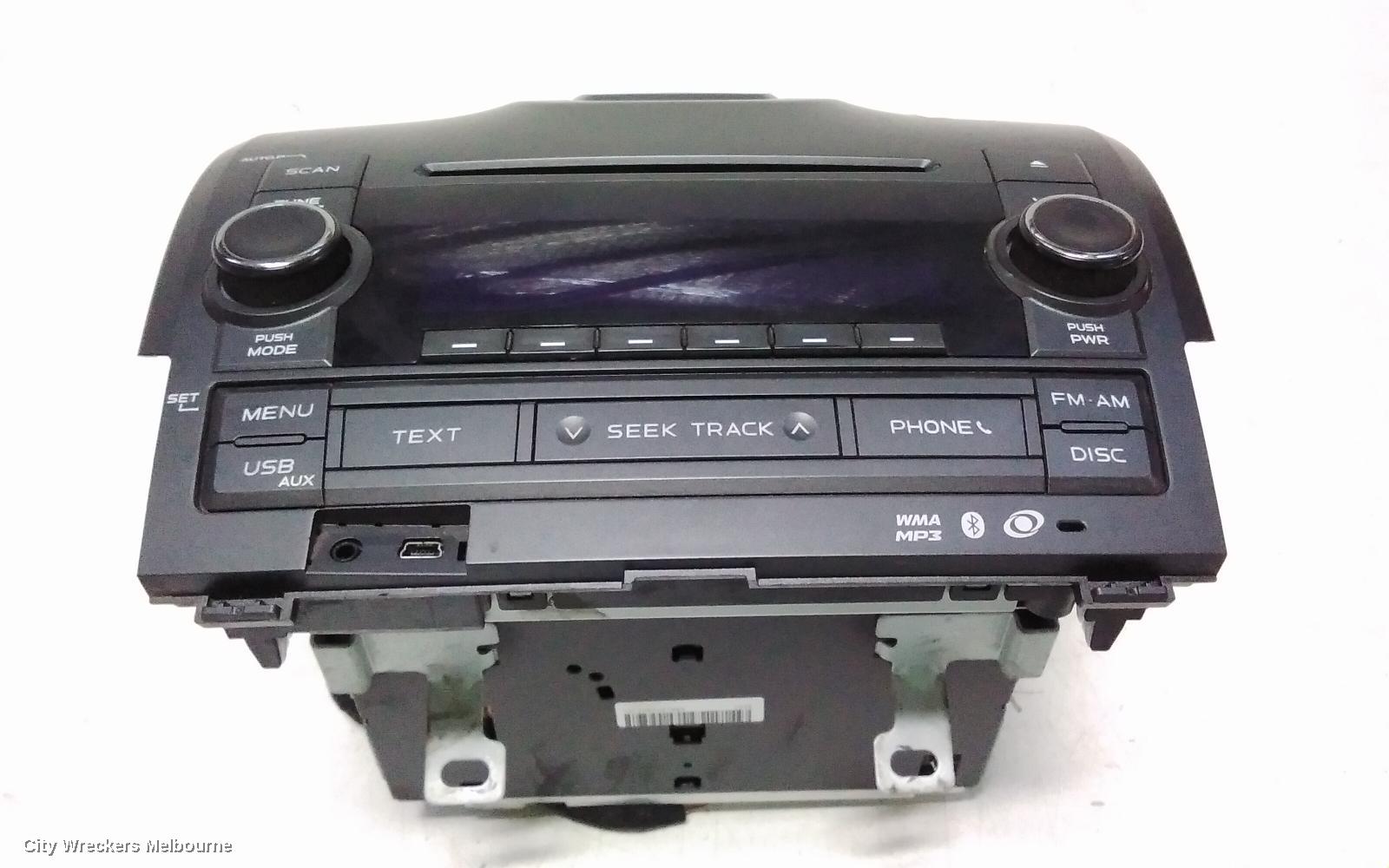 HOLDEN COLORADO RADIO/CD/DVD/SAT/TV, CD/MP3/AUX, W/ BLUETOOTH, RG/RG 7, 01/2012 - 12/2020