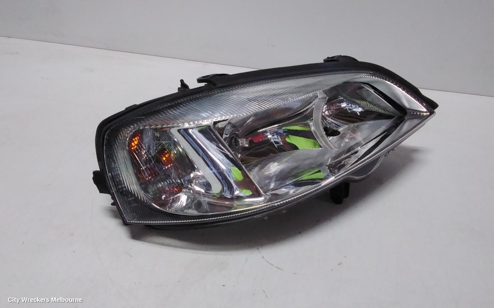 HOLDEN ASTRA RIGHT HEADLAMP, TS, CHROME, INSERT TYPE, 09/1998 - 10/2006