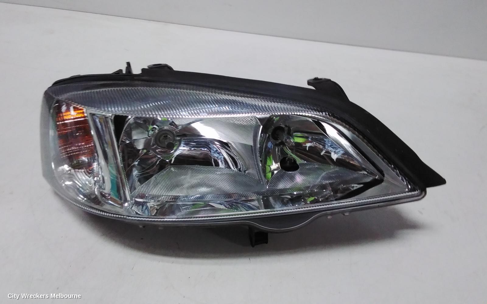 HOLDEN ASTRA RIGHT HEADLAMP, TS, CHROME, INSERT TYPE, 09/1998 - 10/2006