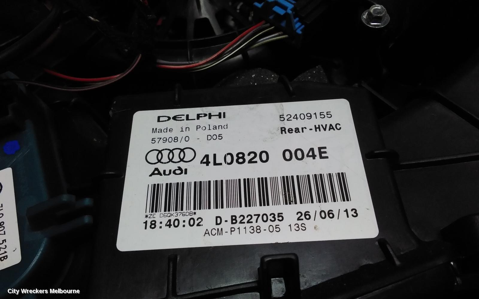 AUDI Q7 HEATER CORE/BOX, 4L, 09/2006 - 08/2015