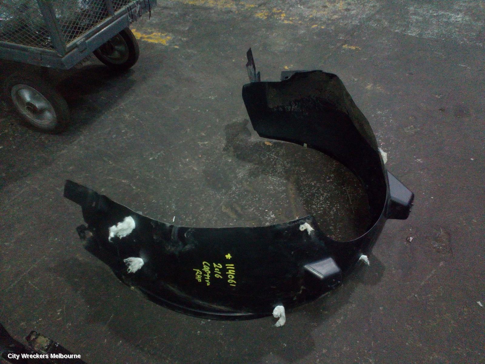 HOLDEN CAPTIVA RIGHT GUARD LINER, CG, FRONT, 10/2015 - 06/2018