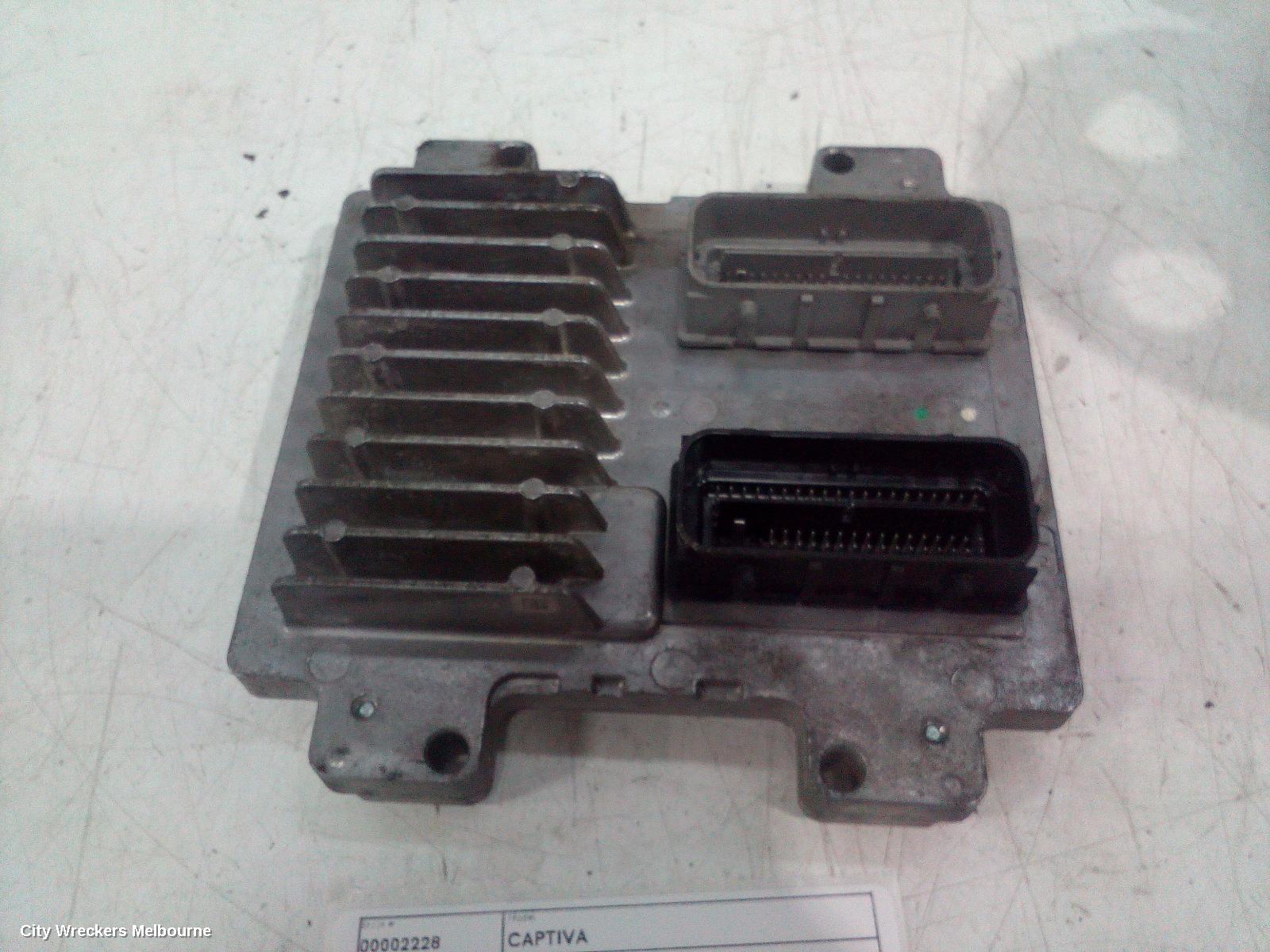 HOLDEN CAPTIVA ECU, ENGINE ECU, 2.4, PETROL, AUTO T/M, P/N 12657727, ECU ONLY, CG, 01/2011 - 06/2018