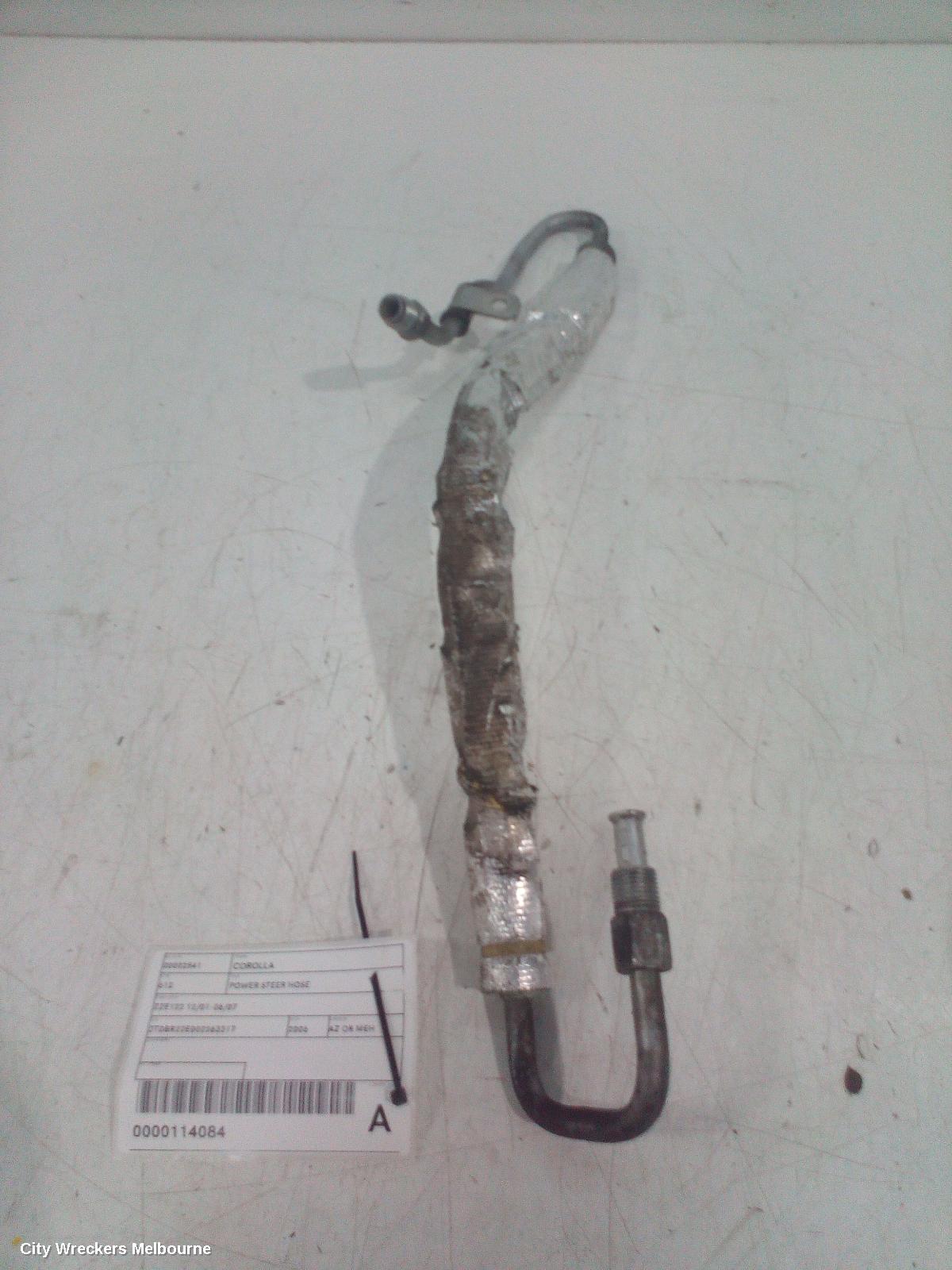 TOYOTA COROLLA POWER STEER HOSE, ZZE122 12/2001 - 06/2007