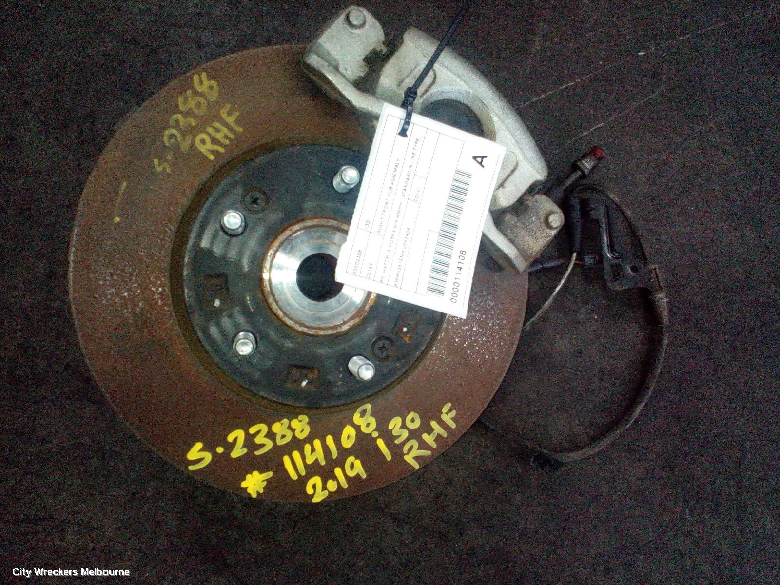 HYUNDAI I30 RIGHT FRONT HUB ASSEMBLY, PD, HATCH (S.KOREA VIN KMHH), STANDARD/N LINE TYPE, 03/2017 - 02/2021