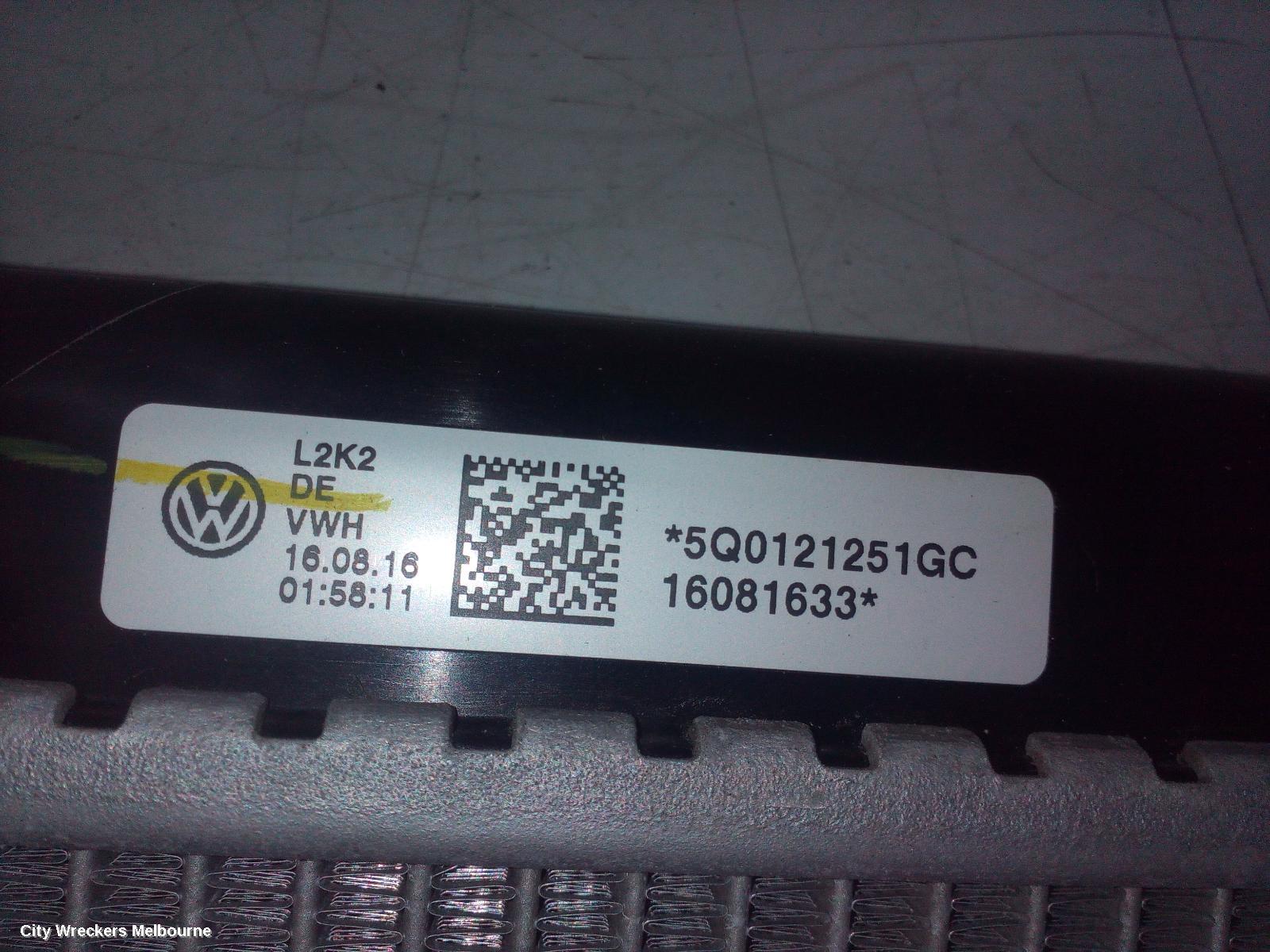 VOLKSWAGEN TIGUAN RADIATOR, AUTO, 1.4, PETROL, 5N, 07/2011 - 08/2016