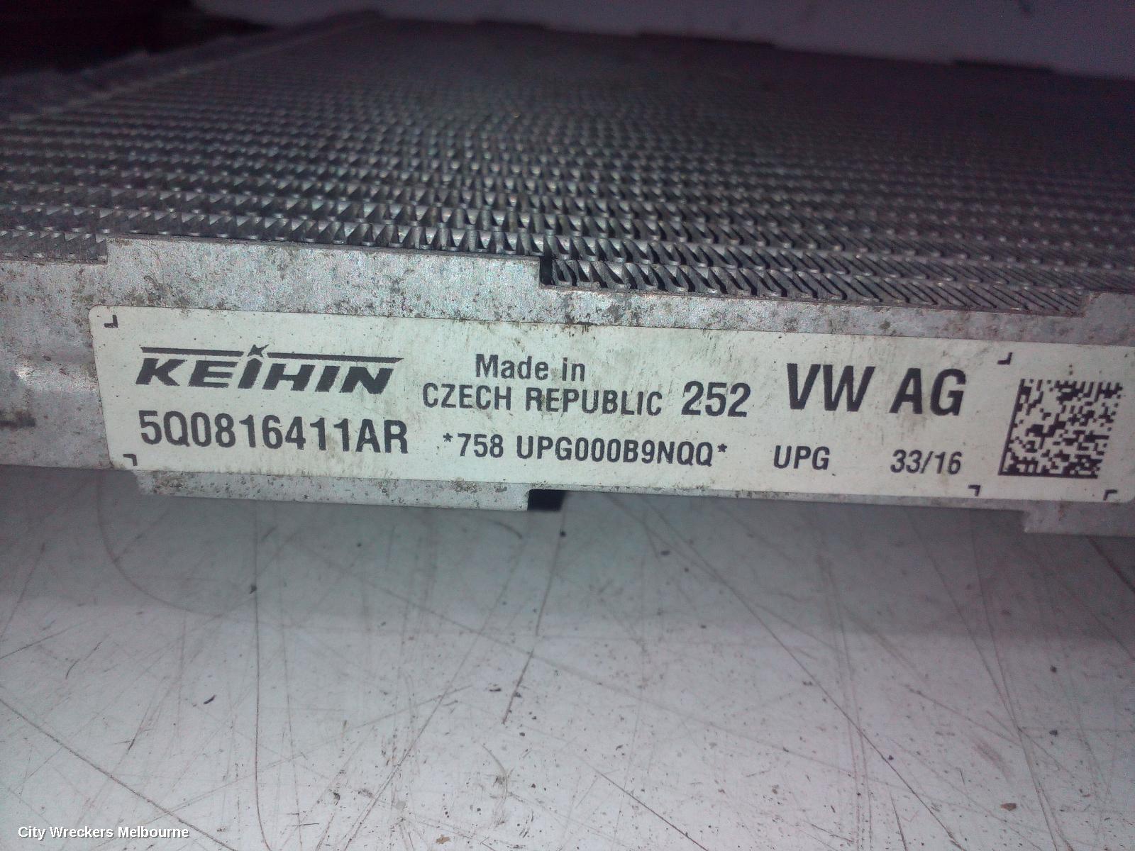 VOLKSWAGEN TIGUAN A/C CONDENSER, 5NA, 06/2016 - 02/2024
