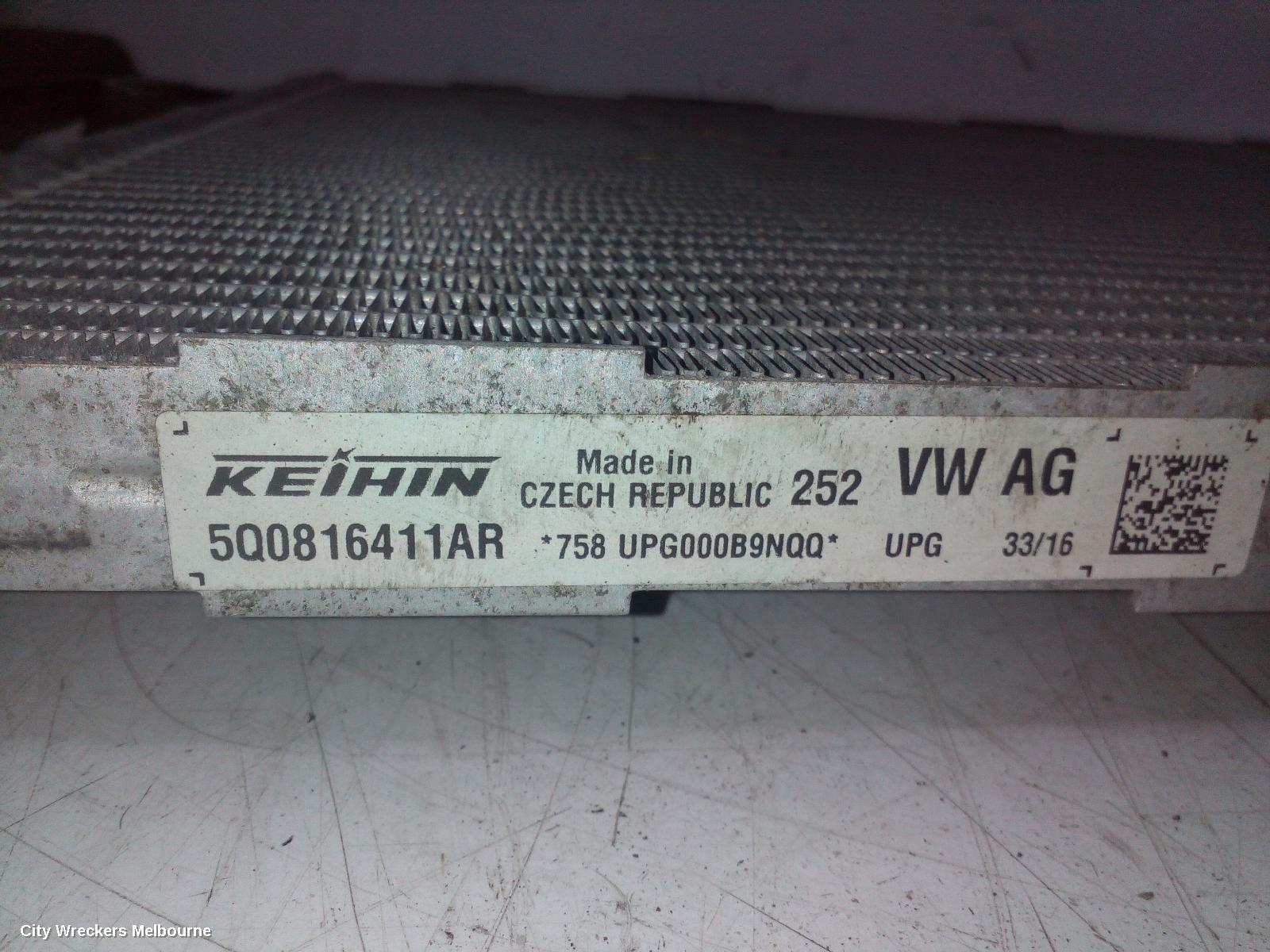 VOLKSWAGEN TIGUAN A/C CONDENSER, 5NA, 06/2016 - 02/2024