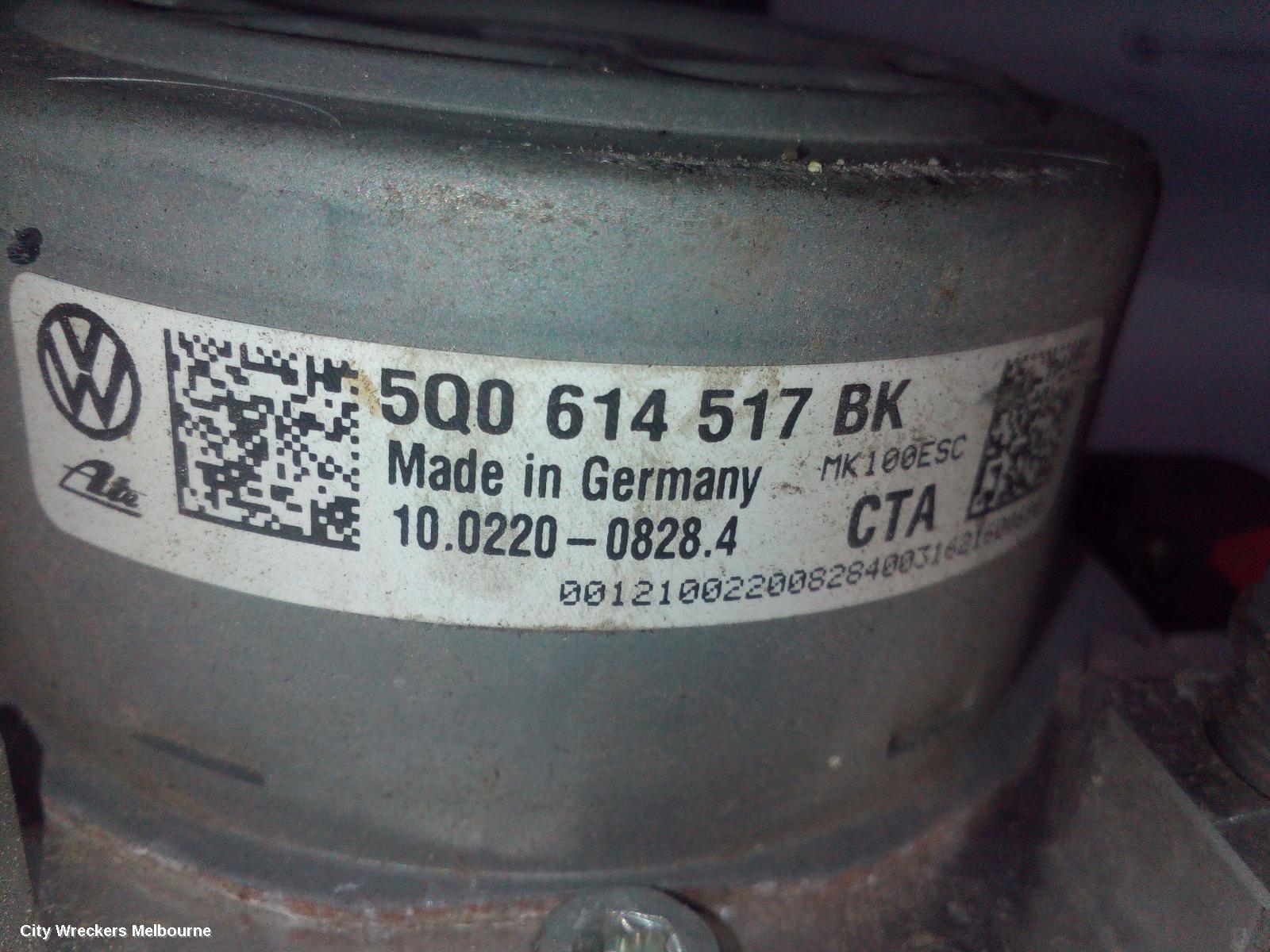 VOLKSWAGEN TIGUAN ABS PUMP/MODULATOR, P/N 5Q0614517BK, 5NA, 06/2016 ONWARDS