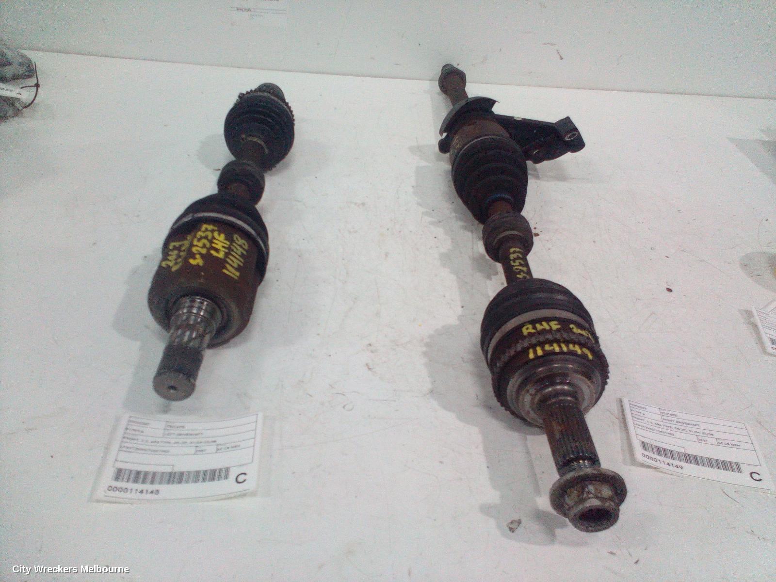 FORD ESCAPE RIGHT DRIVESHAFT, FRONT, 2.3, ABS TYPE, ZB-ZC, 01/2004 - 03/2008