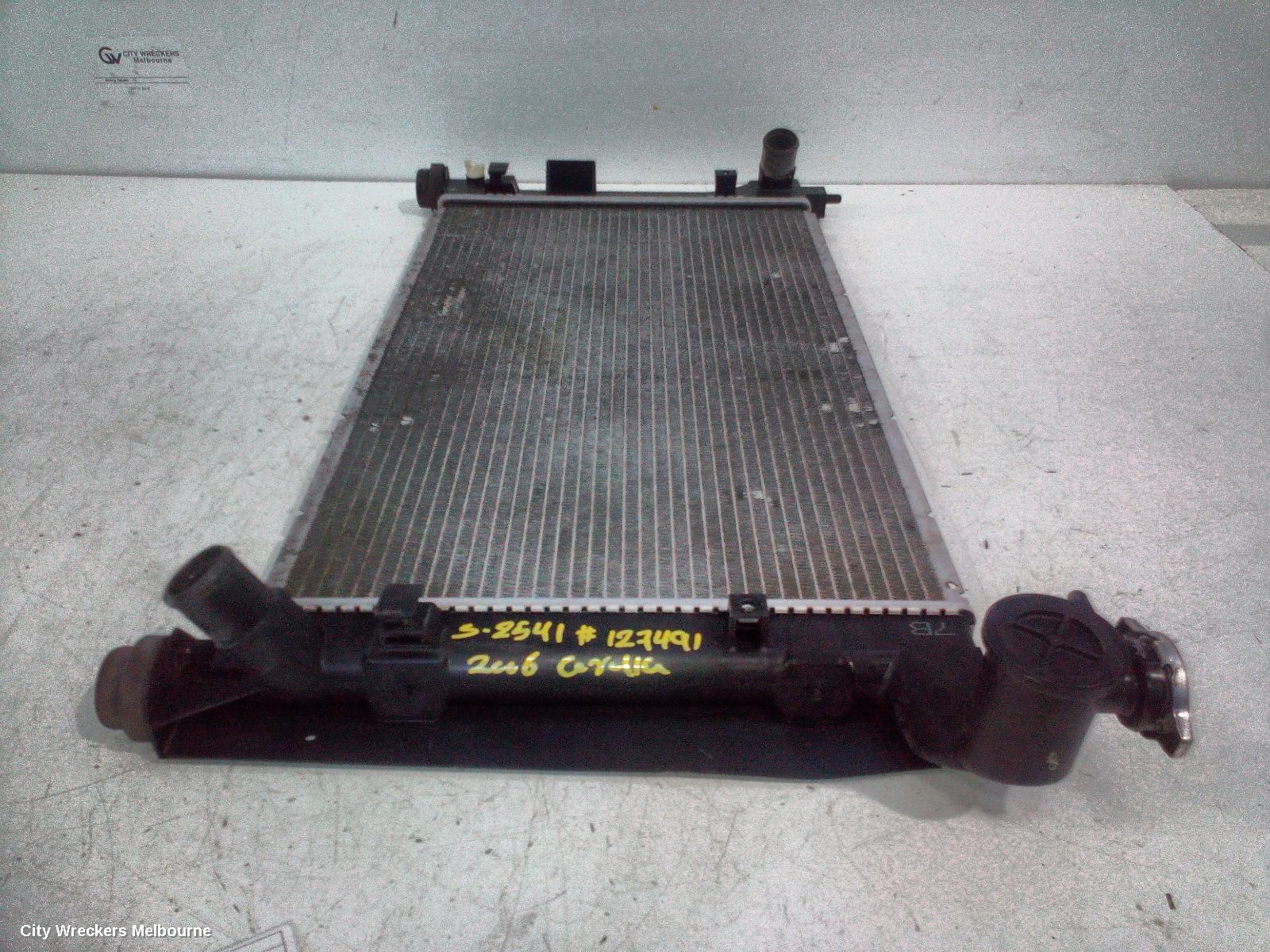 TOYOTA COROLLA RADIATOR, MANUAL, 1.8, PETROL, ZZE122, 1ZZ-FE, 12/2001 - 06/2007