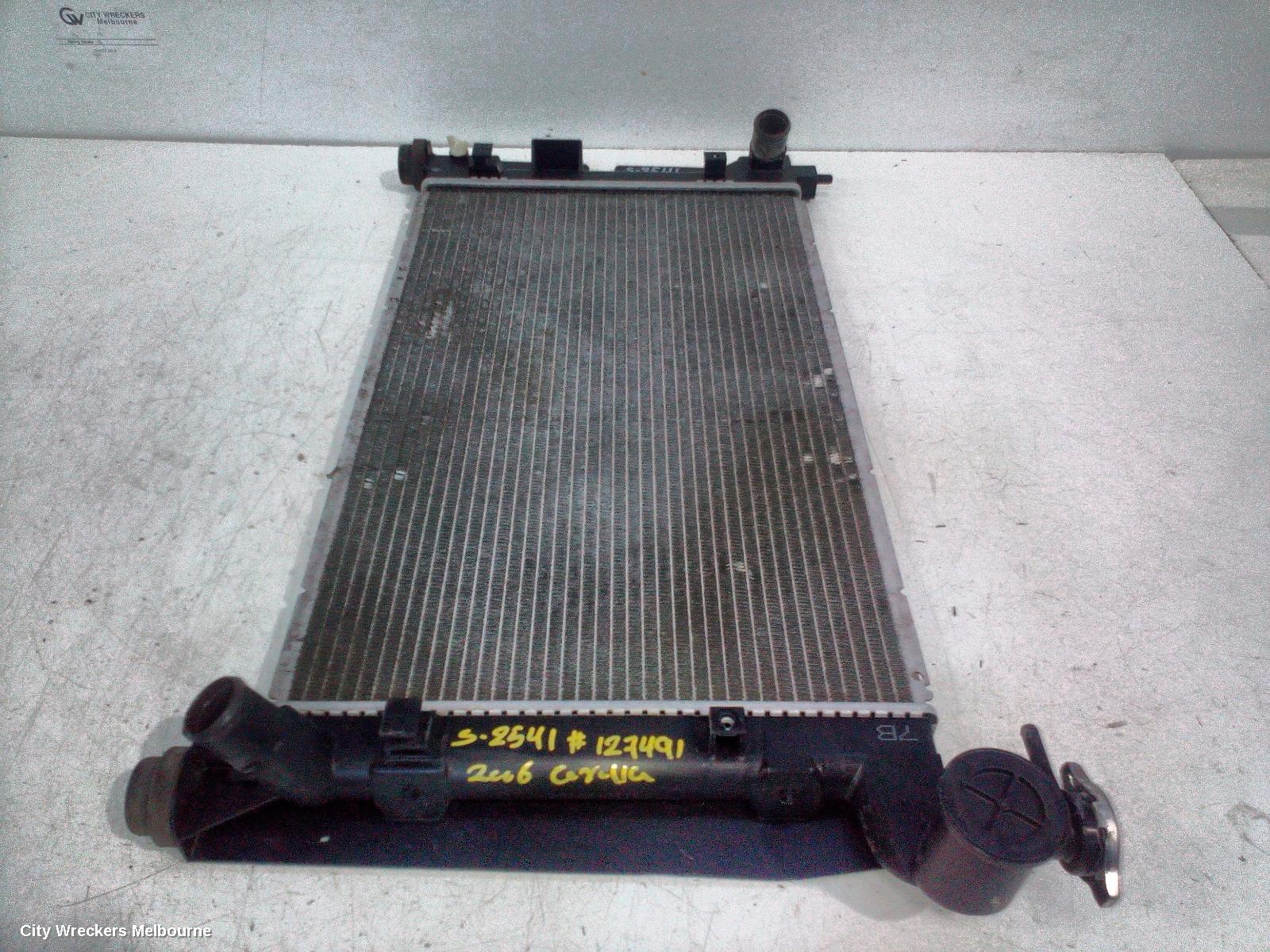 TOYOTA COROLLA RADIATOR, MANUAL, 1.8, PETROL, ZZE122, 1ZZ-FE, 12/2001 - 06/2007