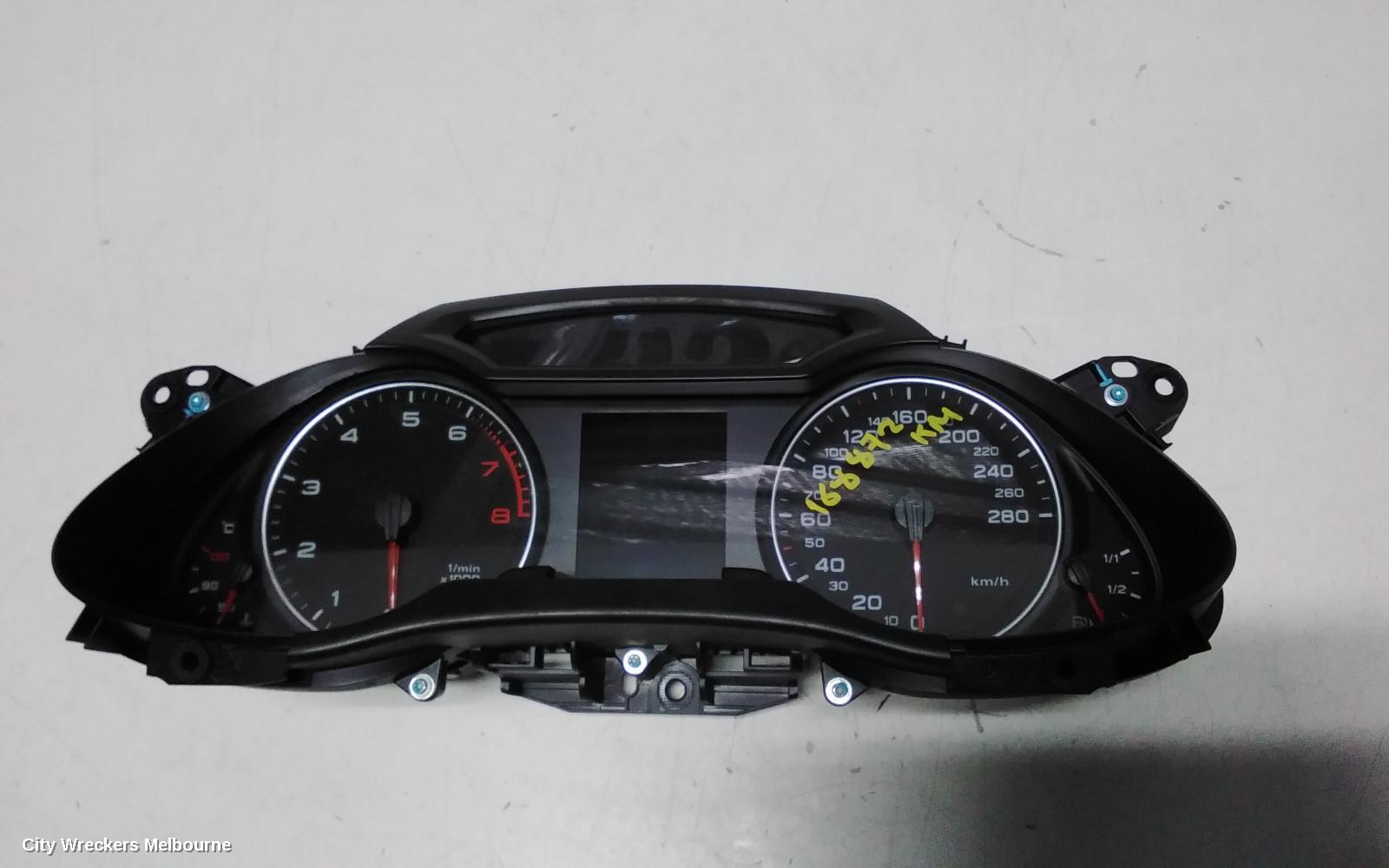 AUDI A4 INSTRUMENT CLUSTER, A4, PETROL, MANUAL T/M, B8 8K, 02/2008 - 06/2012