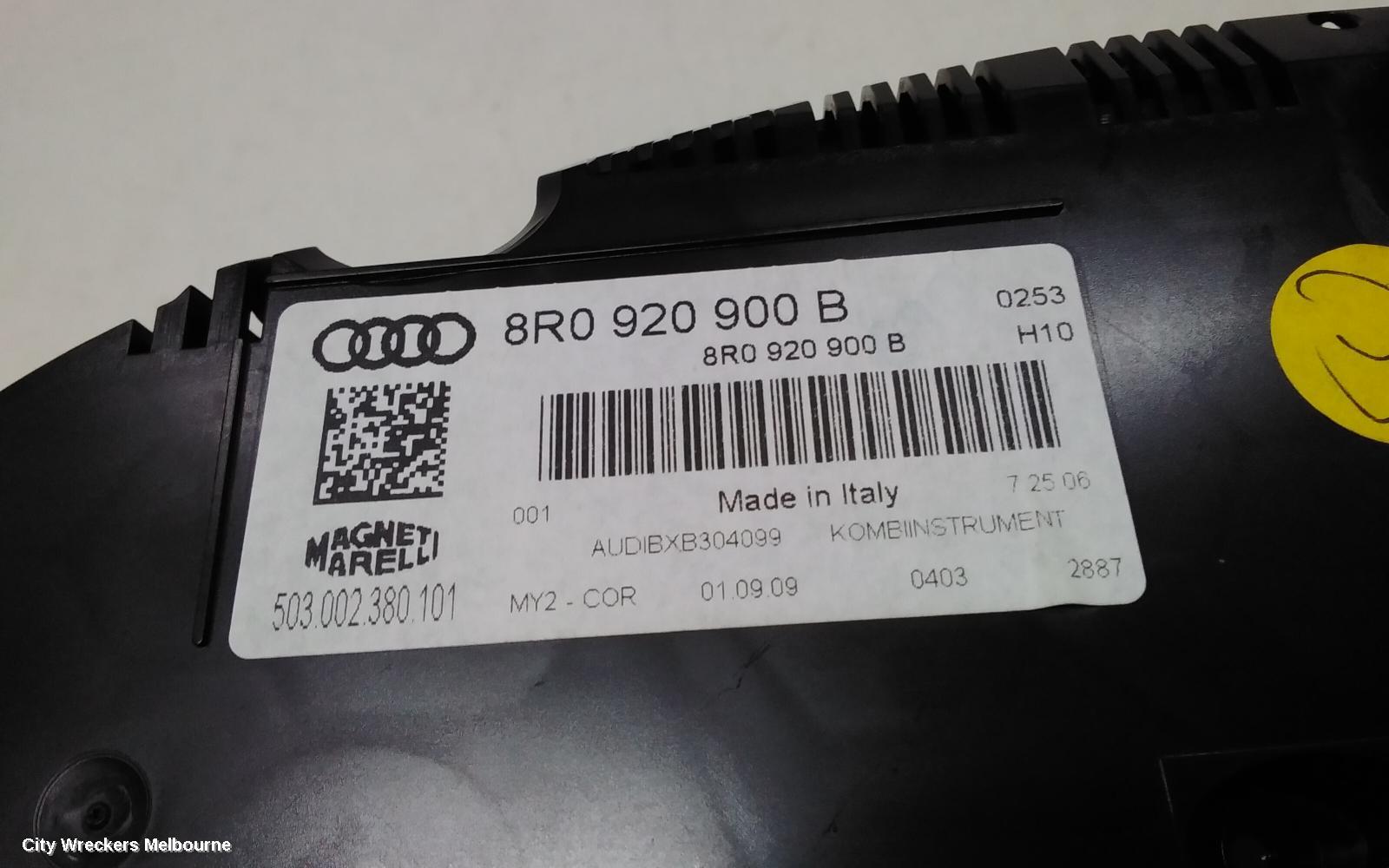 AUDI Q5 INSTRUMENT CLUSTER, PETROL, 8R, 03/2009 - 01/2017
