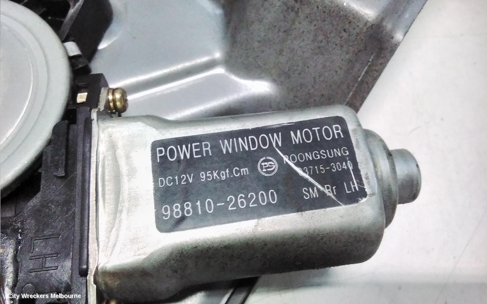 HYUNDAI SANTA FE LEFT REAR WND REG/MOTOR, SM, POWER, 11/2000 - 11/2005