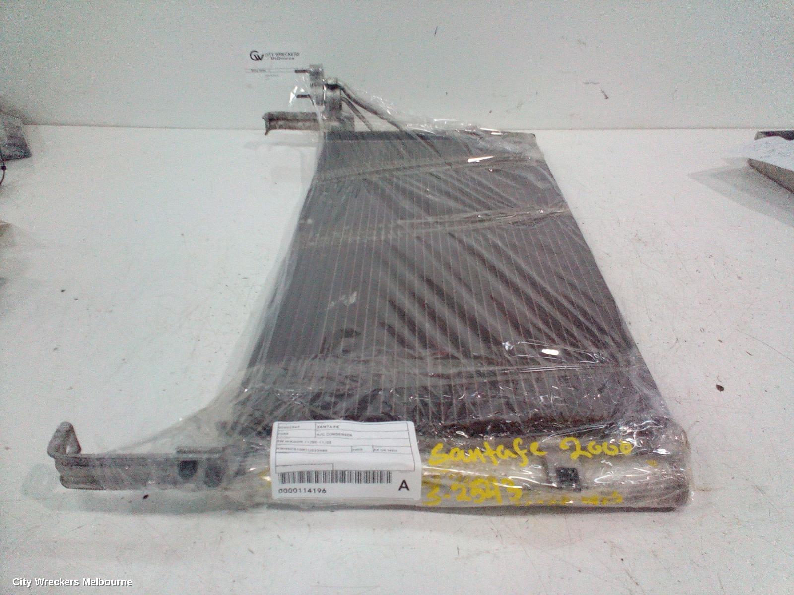 HYUNDAI SANTA FE A/C CONDENSER, SM WAGON 11/2000 - 11/2005