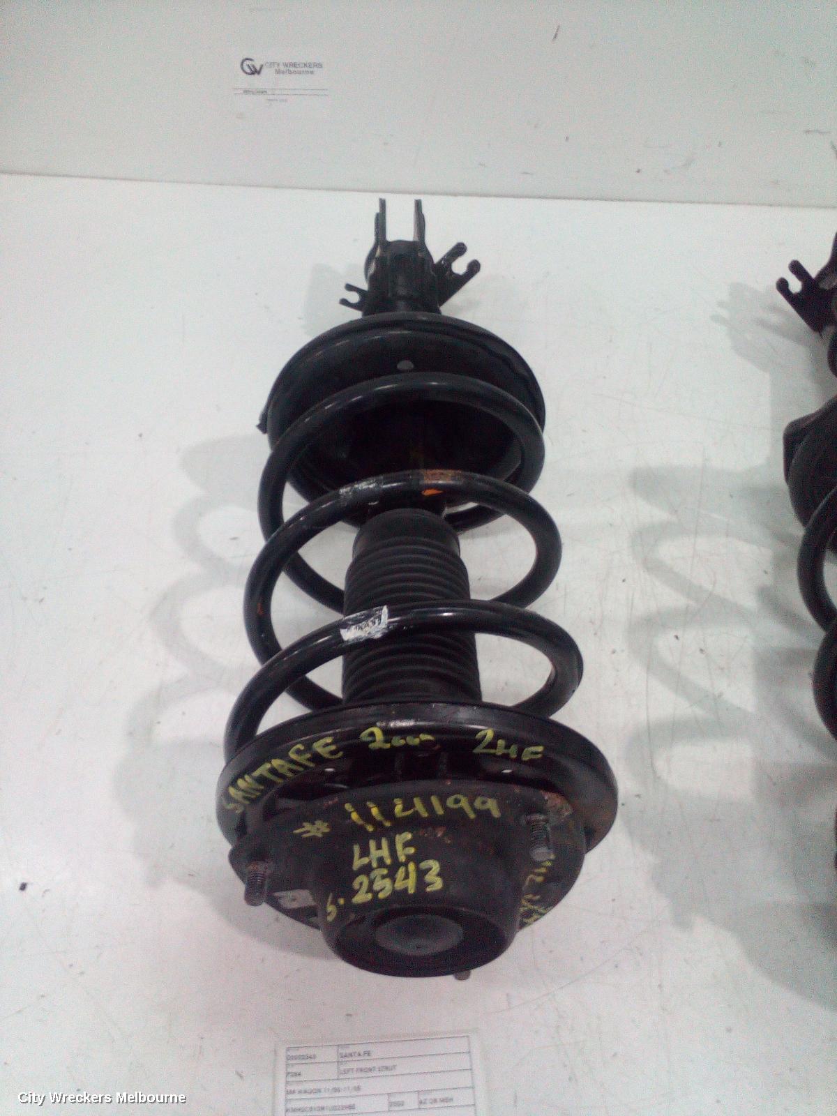 HYUNDAI SANTA FE LEFT FRONT STRUT, SM WAGON 11/2000 - 11/2005