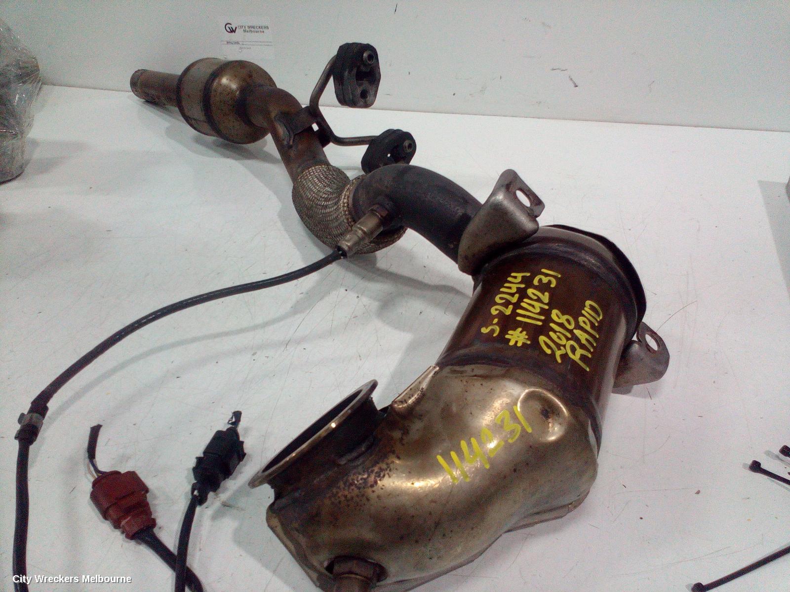 SKODA RAPID CATALYTIC CONVERTER, NH, 05/2014 - 12/2020