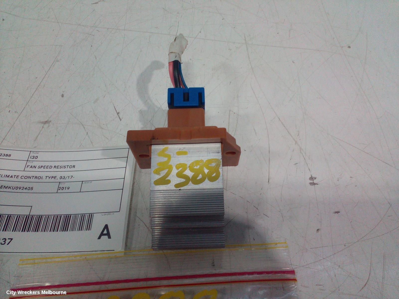 HYUNDAI I30 FAN SPEED RESISTOR, PD, W/ CLIMATE CONTROL TYPE, 03/2017 ONWARDS
