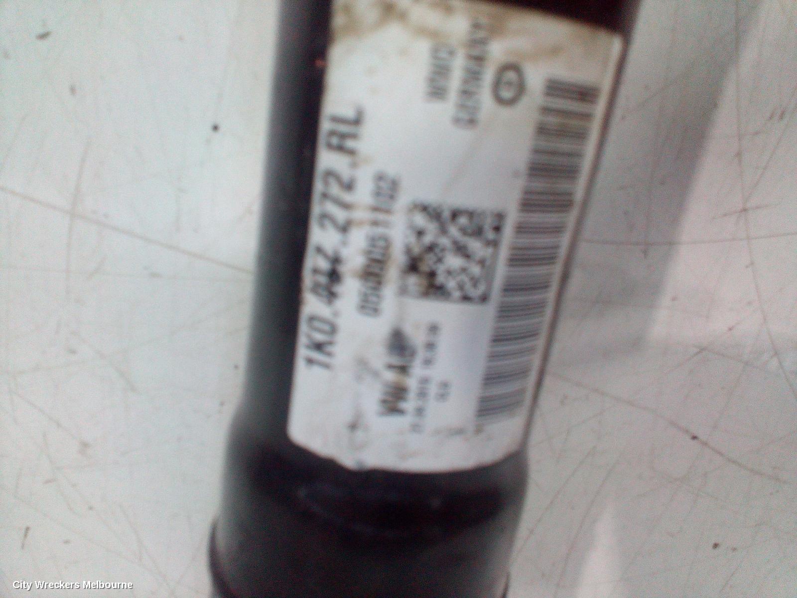 VOLKSWAGEN TIGUAN RIGHT DRIVESHAFT, FRONT, PETROL, 1.4, 5N, 07/2011 - 08/2016