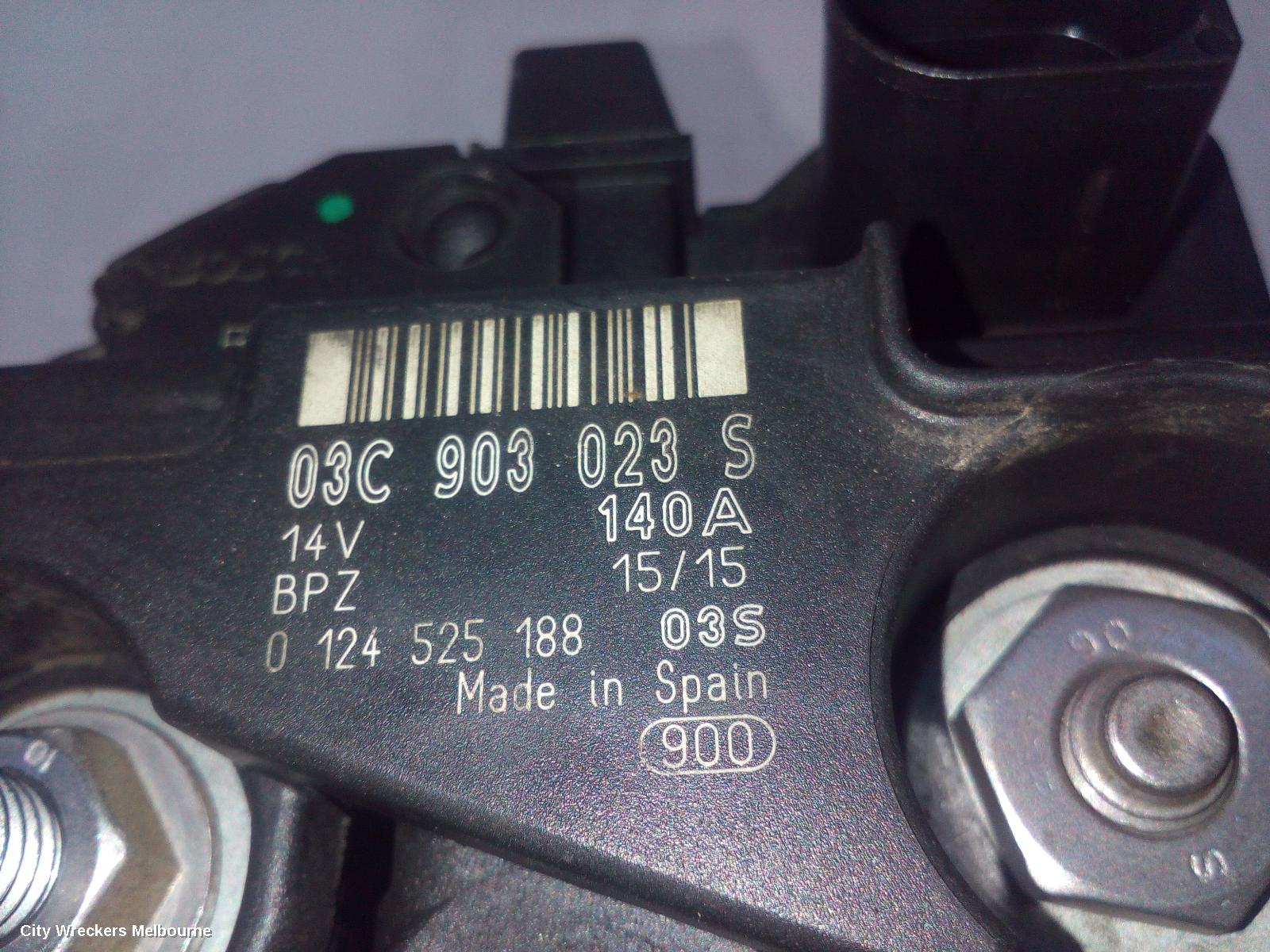 VOLKSWAGEN TIGUAN ALTERNATOR, PETROL, 1.4, BOSCH, 5N, 09/2009 - 08/2016