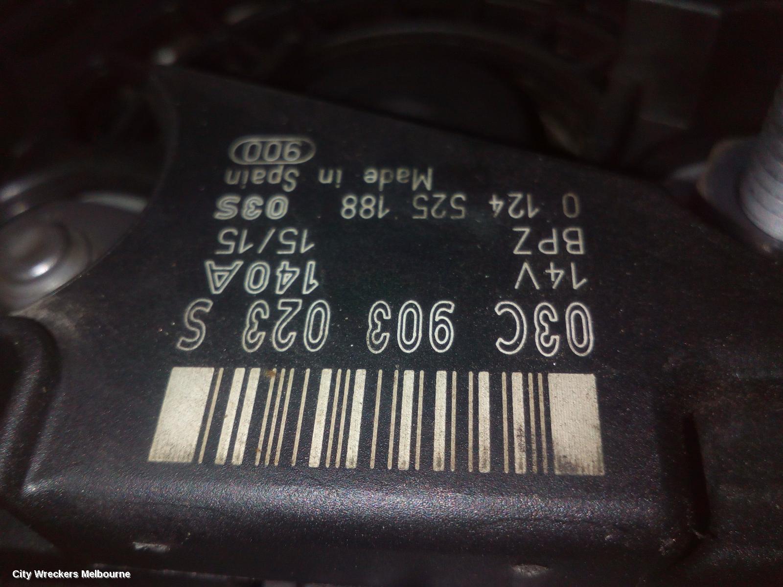 VOLKSWAGEN TIGUAN ALTERNATOR, PETROL, 1.4, BOSCH, 5N, 09/2009 - 08/2016