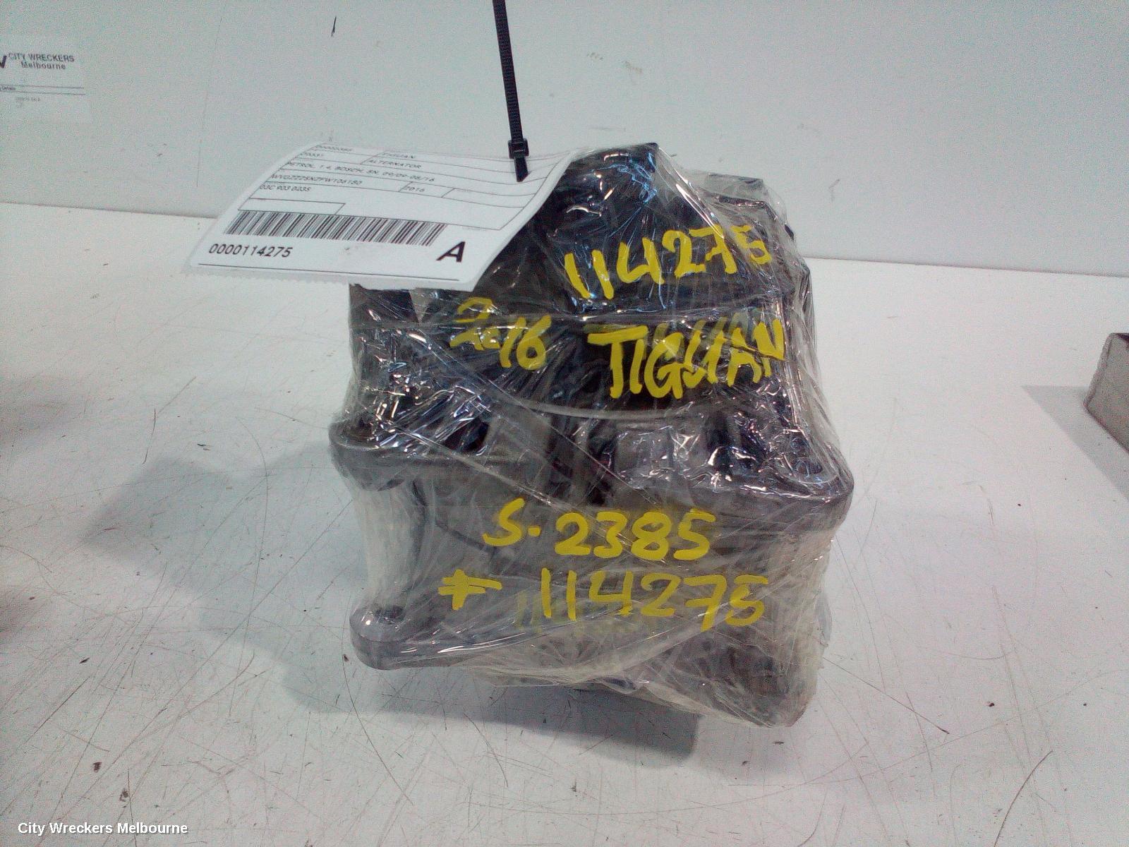 VOLKSWAGEN TIGUAN ALTERNATOR, PETROL, 1.4, BOSCH, 5N, 09/2009 - 08/2016