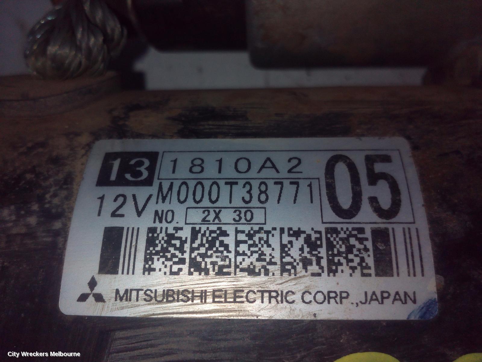 MITSUBISHI OUTLANDER STARTER, PETROL, 2.0/2.4, MITSUBISHI M000T38771, ZJ-ZK, 10/2012 - 07/2021