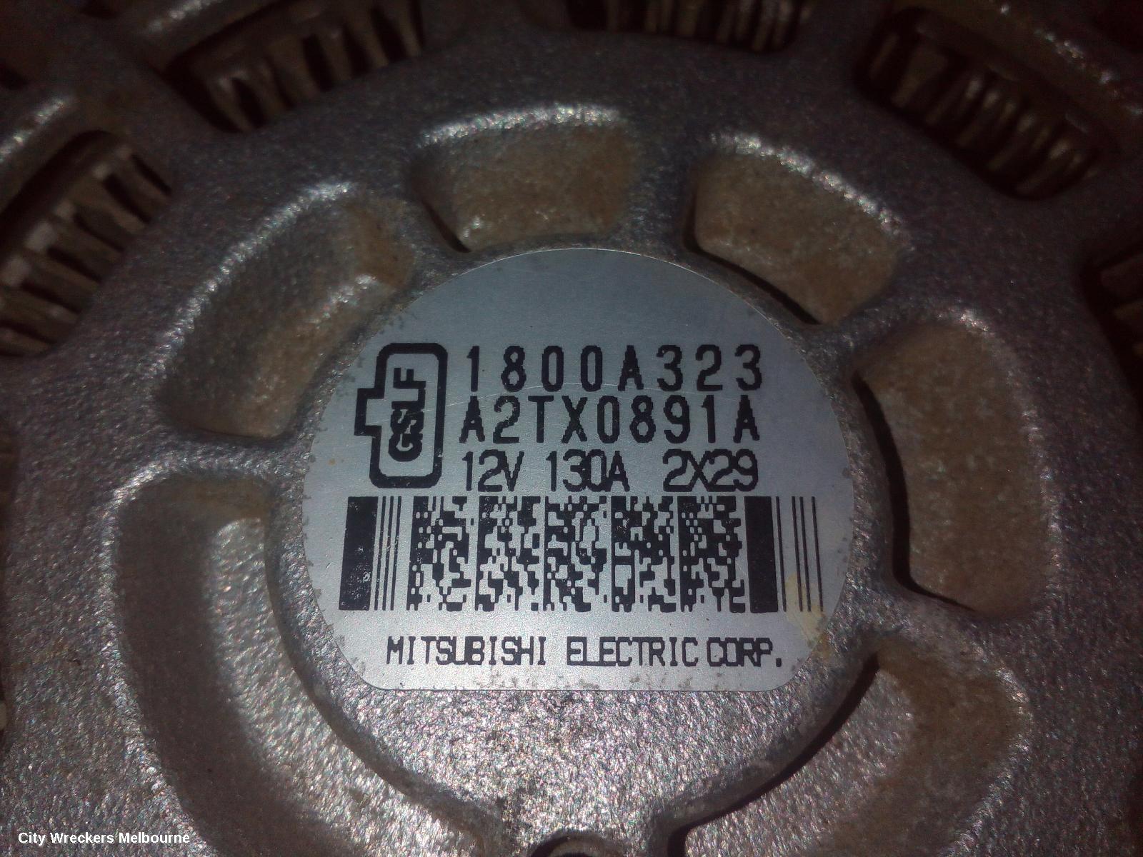MITSUBISHI OUTLANDER ALTERNATOR, PETROL, 2.0/2.4, 130AMP, ZJ-ZL, 10/2012 - 08/2019