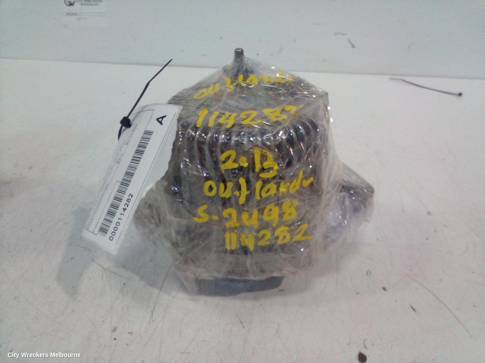MITSUBISHI OUTLANDER ALTERNATOR, PETROL, 2.0/2.4, 130AMP, ZJ-ZL, 10/2012 - 08/2019