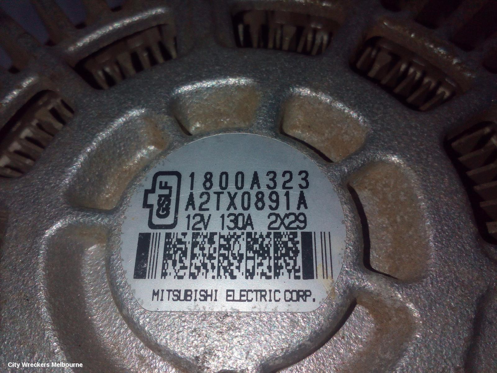 MITSUBISHI OUTLANDER ALTERNATOR, PETROL, 2.0/2.4, 130AMP, ZJ-ZL, 10/2012 - 08/2019