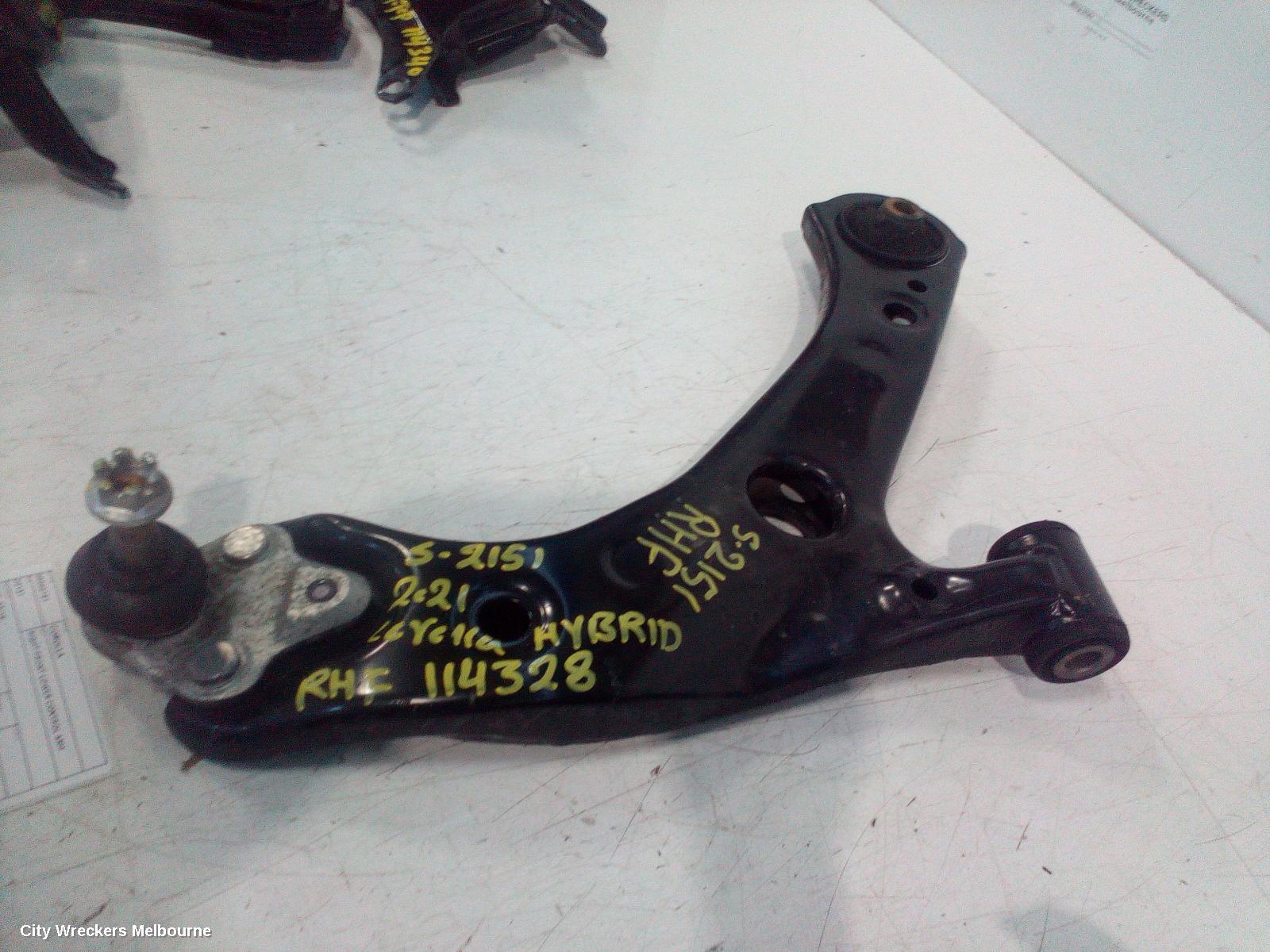 TOYOTA COROLLA RIGHT FRONT LOWER CONTROL ARM, E210, 07/2018 ONWARDS
