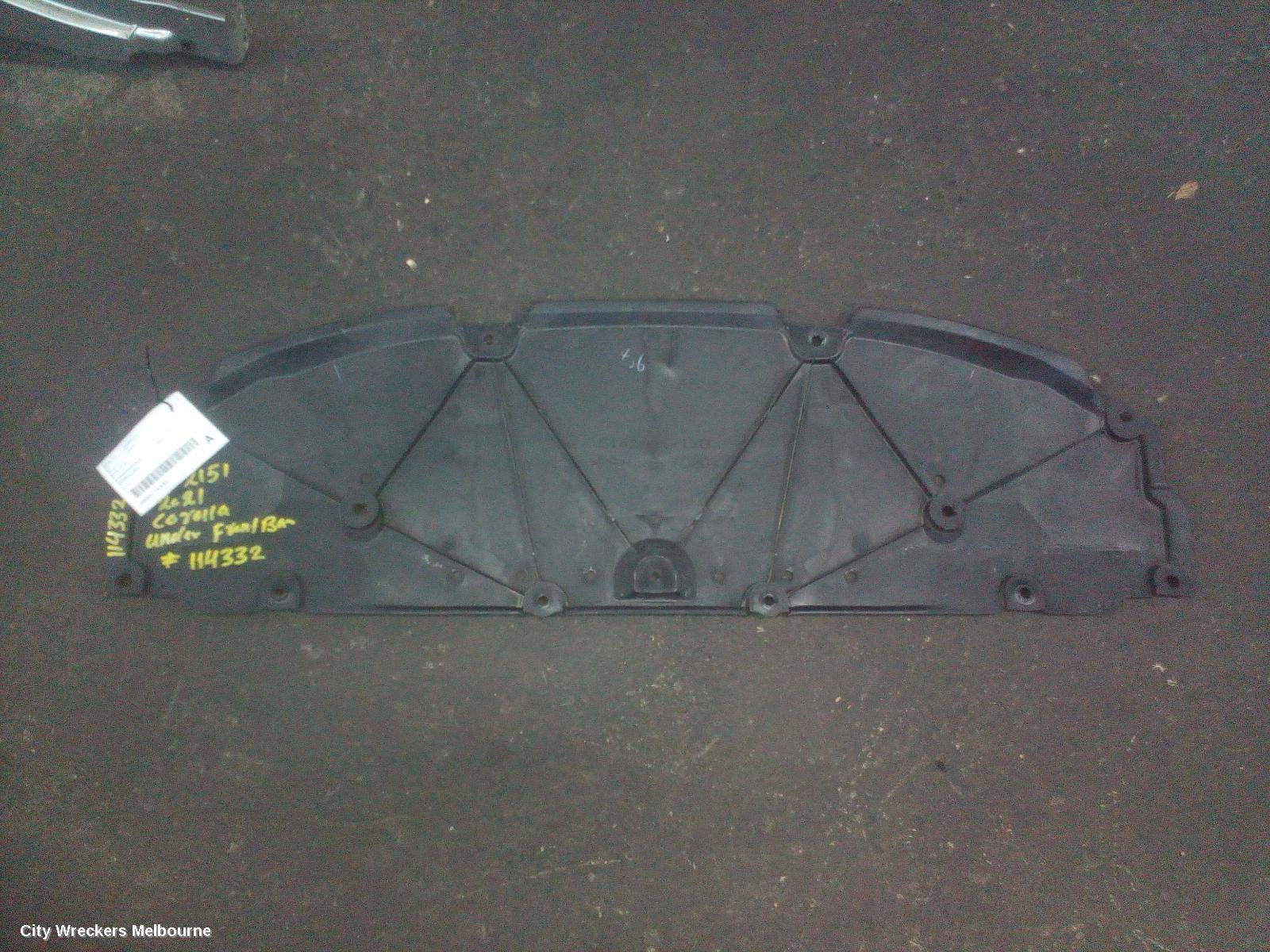 TOYOTA COROLLA, E210, 07/2018 ONWARDS, UNDER BUMPER: 114332