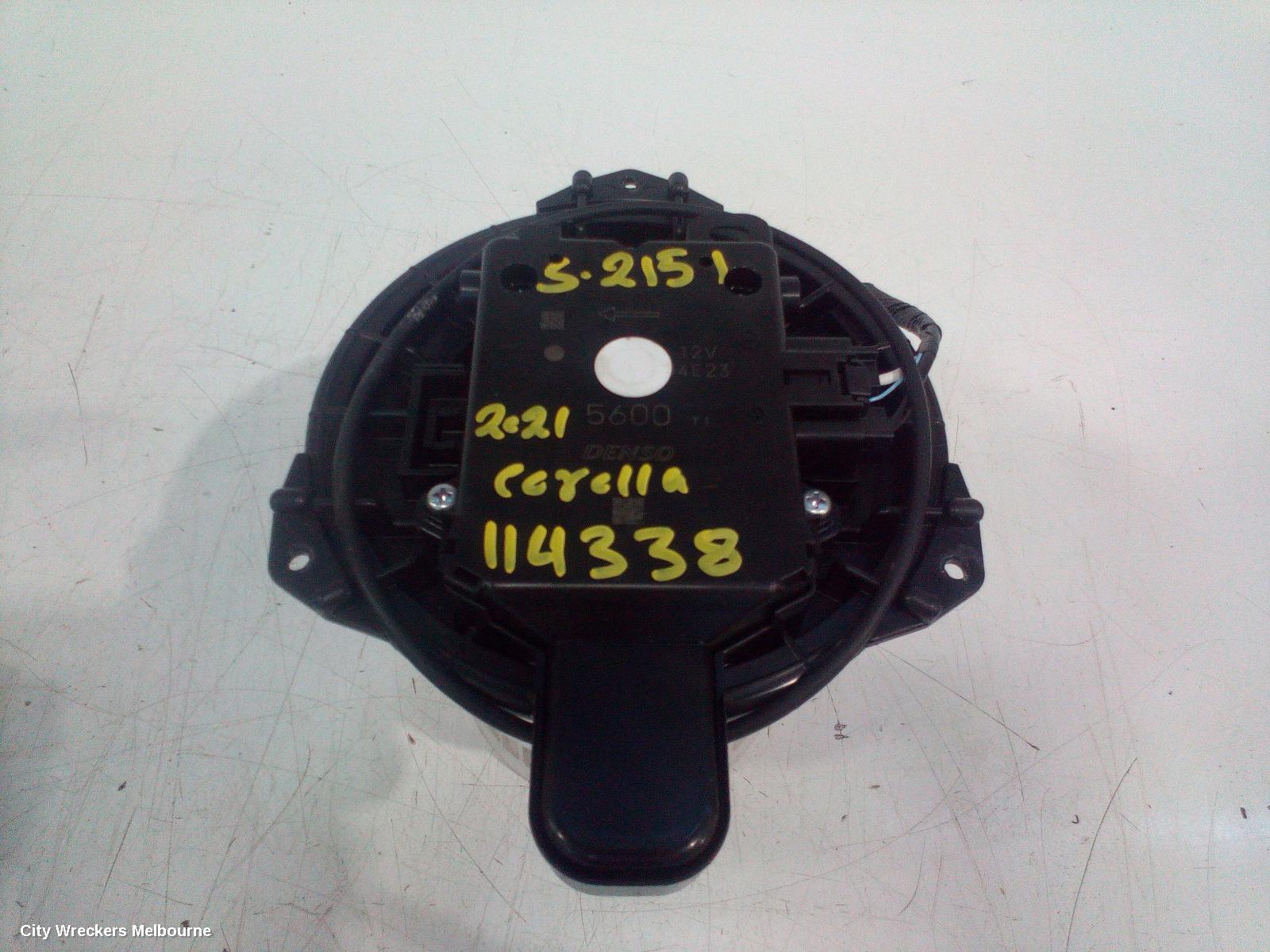 TOYOTA COROLLA HEATER FAN MOTOR, E210, 07/2018 ONWARDS