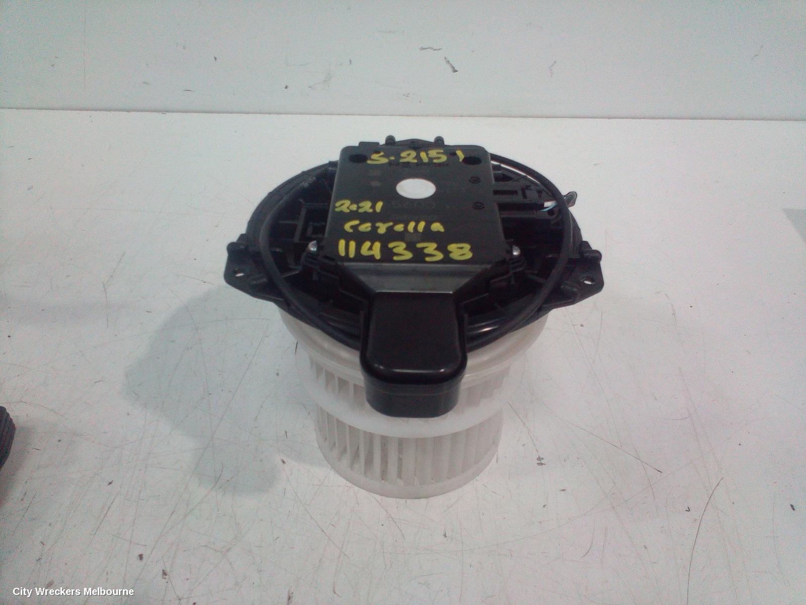 TOYOTA COROLLA HEATER FAN MOTOR, E210, 07/2018 ONWARDS