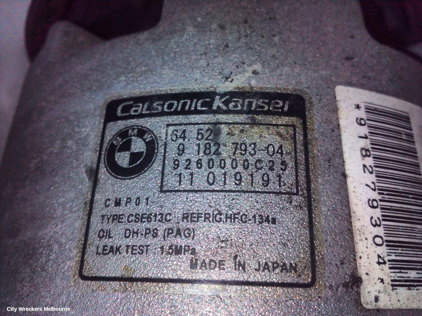 BMW X1 A/C COMPRESSOR, E84, 2.0, N46N/N46T, PETROL, 04/2010 - 07/2012