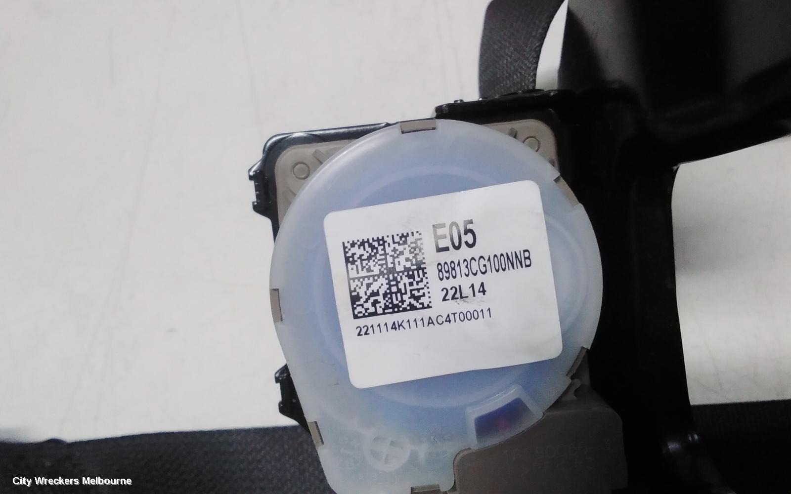 HYUNDAI STARIA SEATBELT/STALK, LH REAR 3RD ROW, SEAT BELT ONLY, US4, 04/2021 ONWARDS